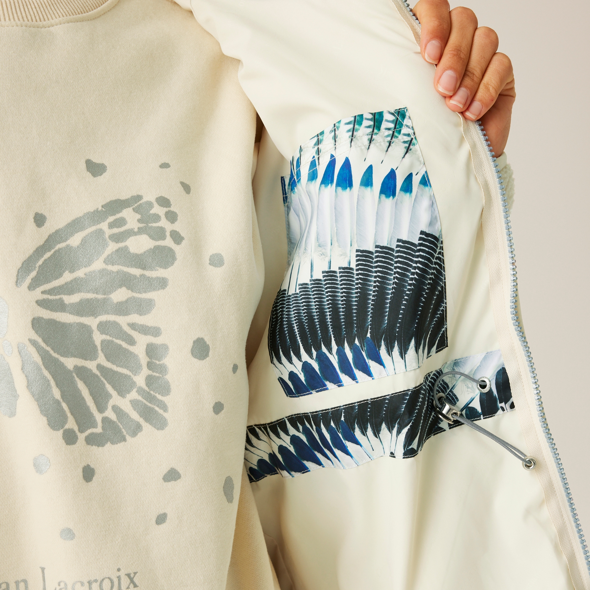 Christian Lacroix - Women's Arrigas Hybrid Jacket | Prete Moi Ta Plume Light Vanilla