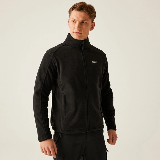 Men's Hedman II Heavyweight Full Zip Fleece | Black Black