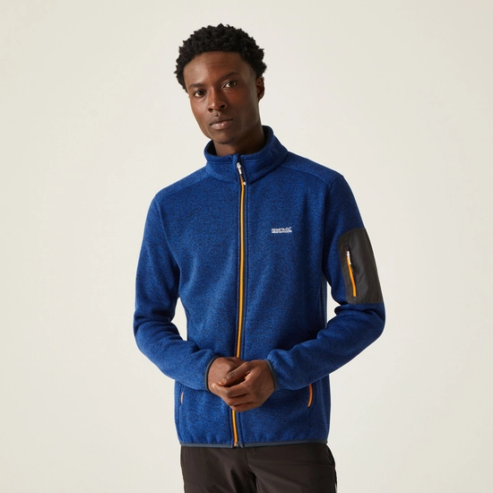 Men's Newhill Full Zip Fleece | Moroccan Blue Navy Fox