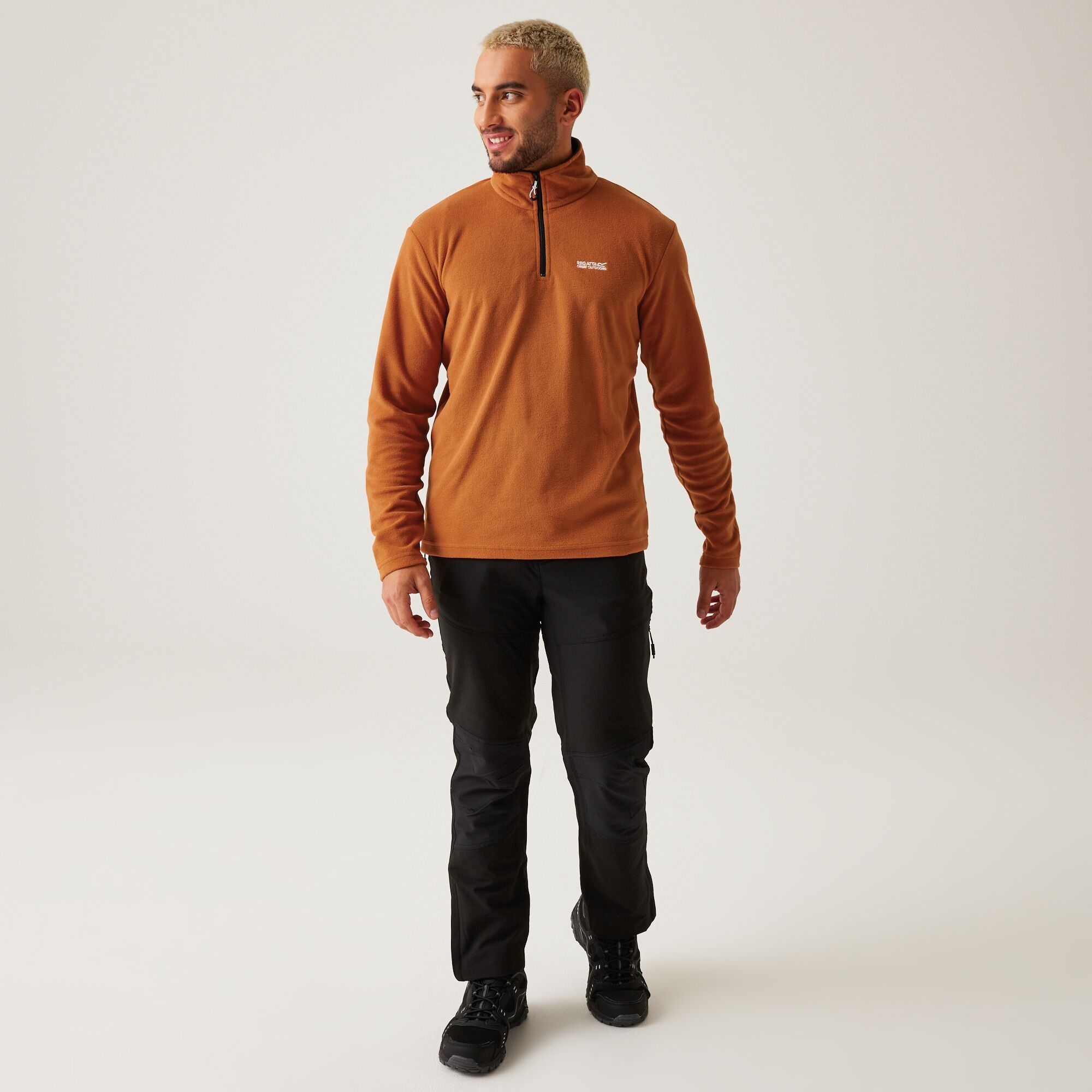 Men's Thompson Lightweight Half Zip Fleece | Burnt Copper