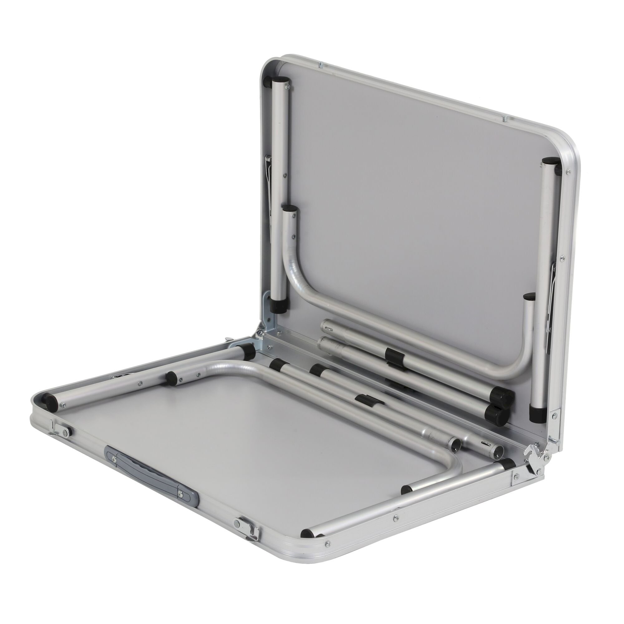 Cena Lightweight Bi-Folding Table Lead | Lead Grey Prince of Wales Check