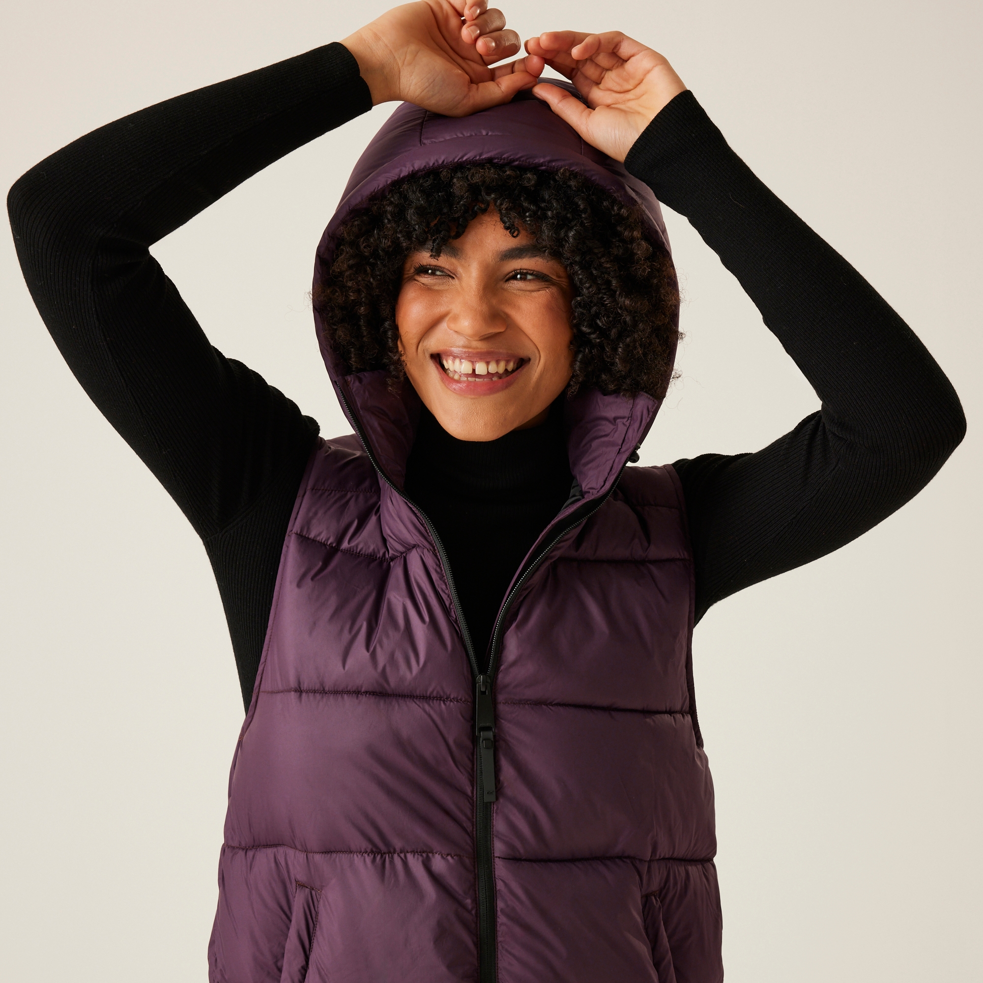 Women's Ganella Quilted Longline Gilet | Deep Plum