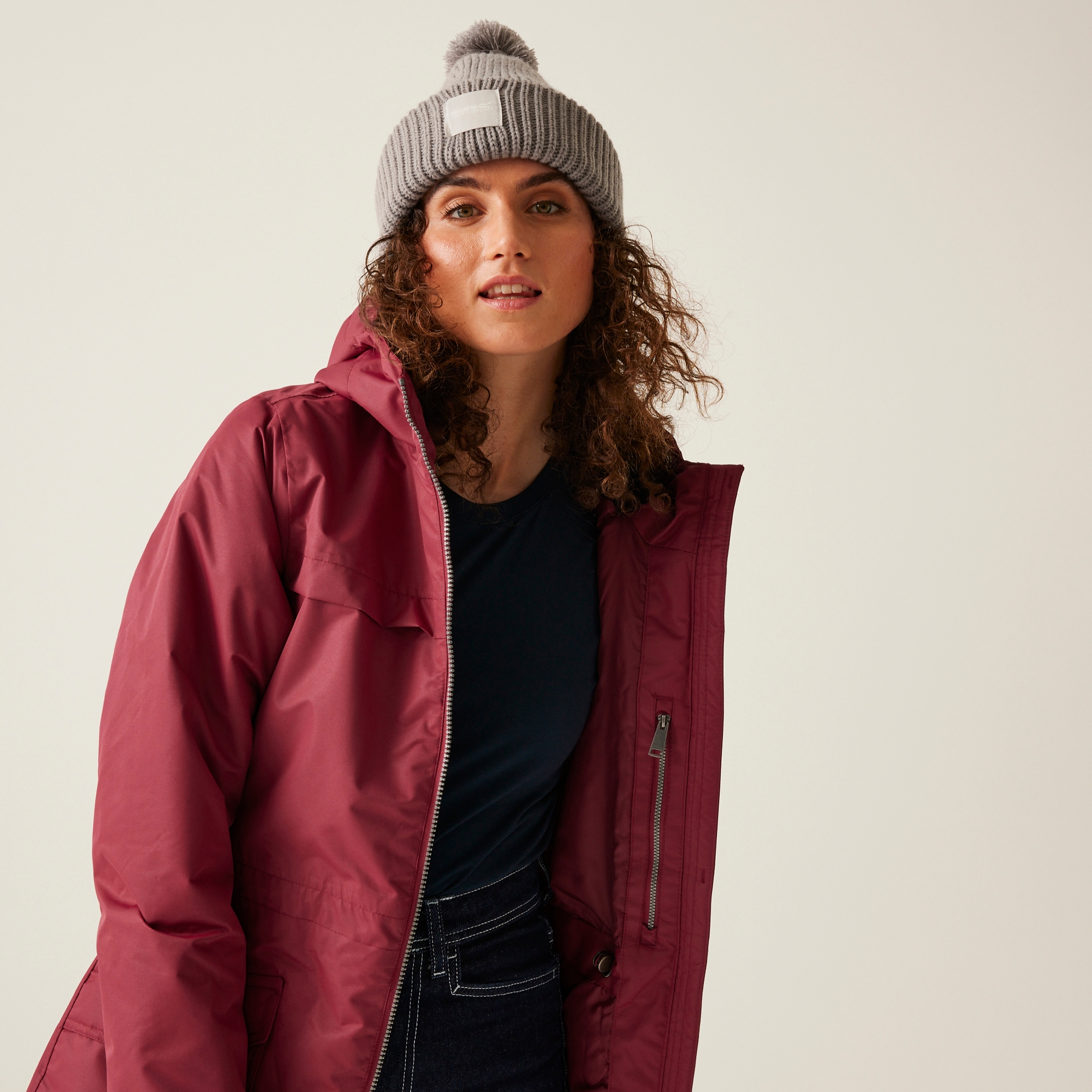 Women's Romine II Waterproof Parka Jacket | Rumba Red Black