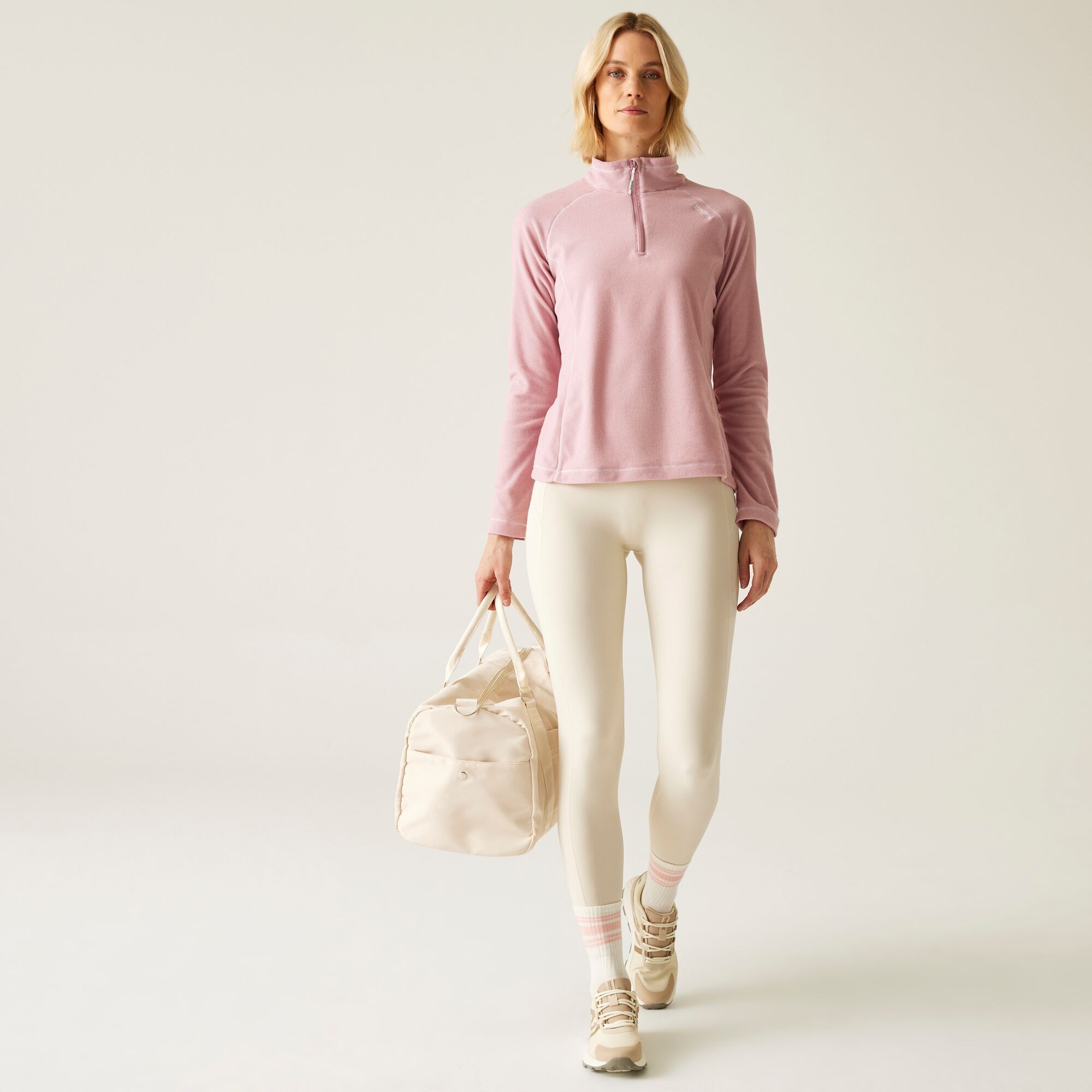 Women's Montes Lightweight Half-Zip Fleece | Lilas Powder Lilac