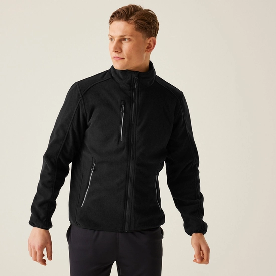 Men's Omicron III Waterproof Breathable Full Zip Fleece | Navy
