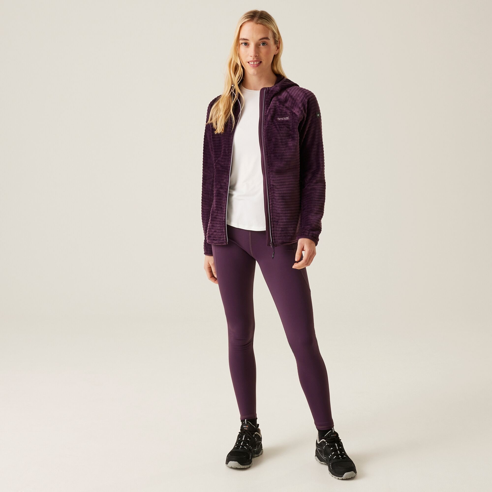Women's Endra Hooded Fleece | Deep Plum