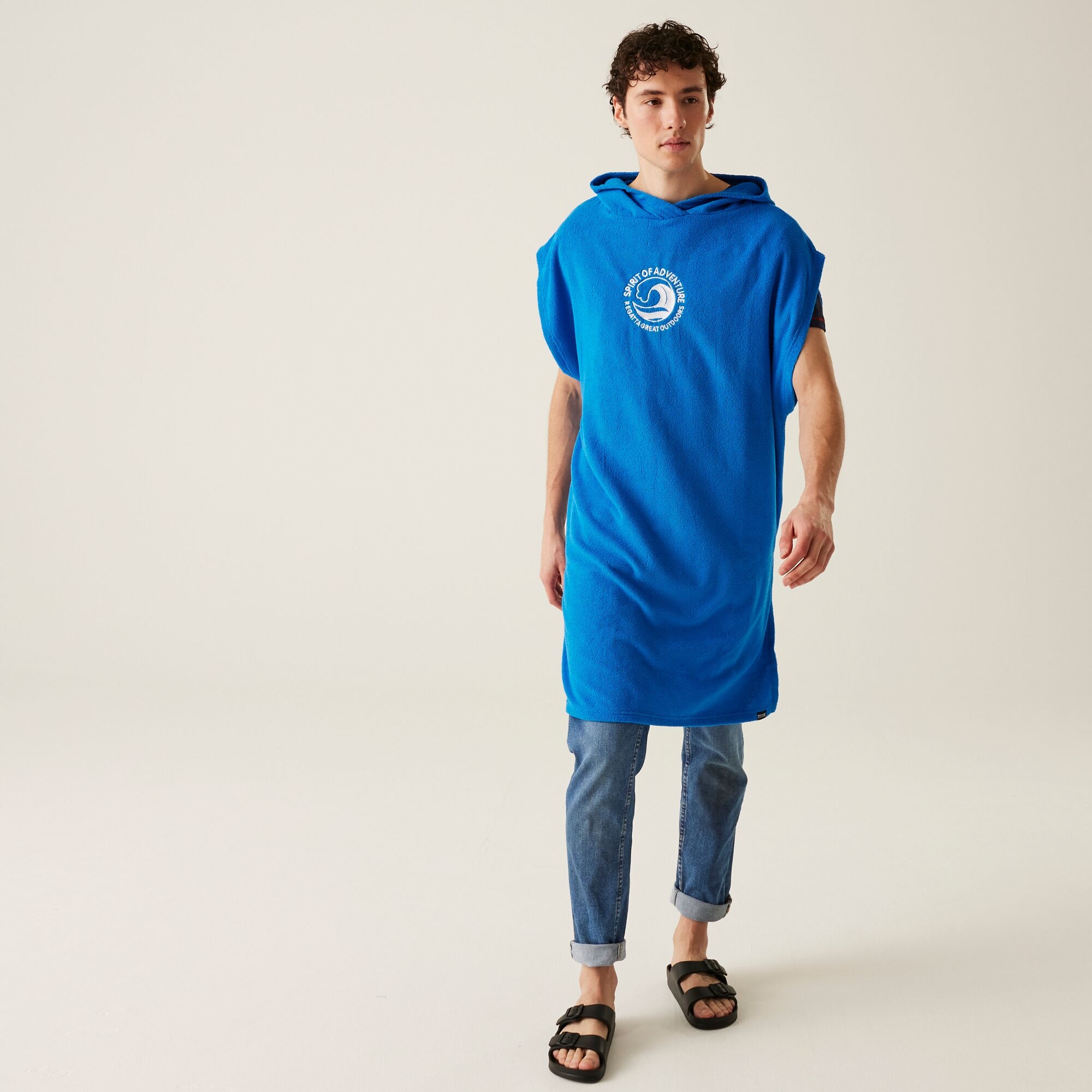 Adult's Towel Robe | Oxford Blue