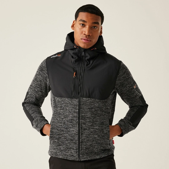 Men's Heist Hybrid Jacket | Ash Marl Black