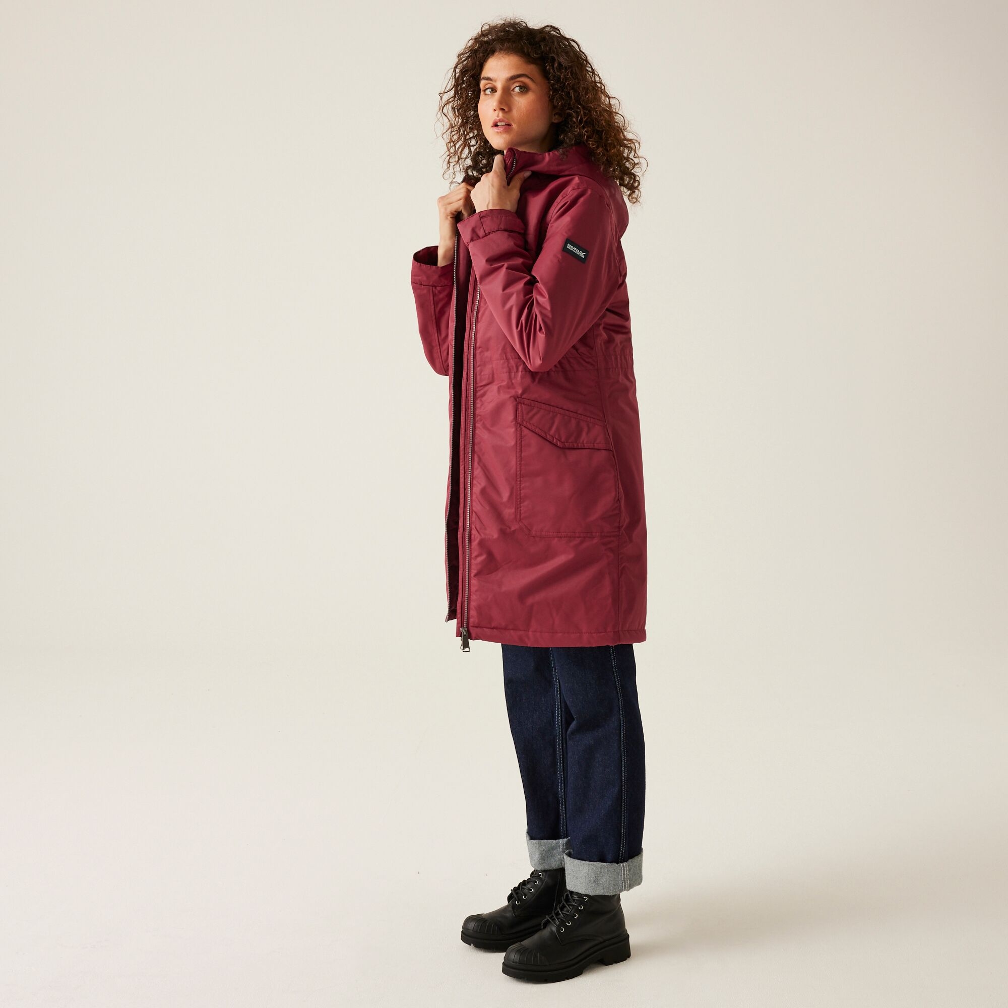Women's Romine II Waterproof Parka Jacket | Rumba Red Black