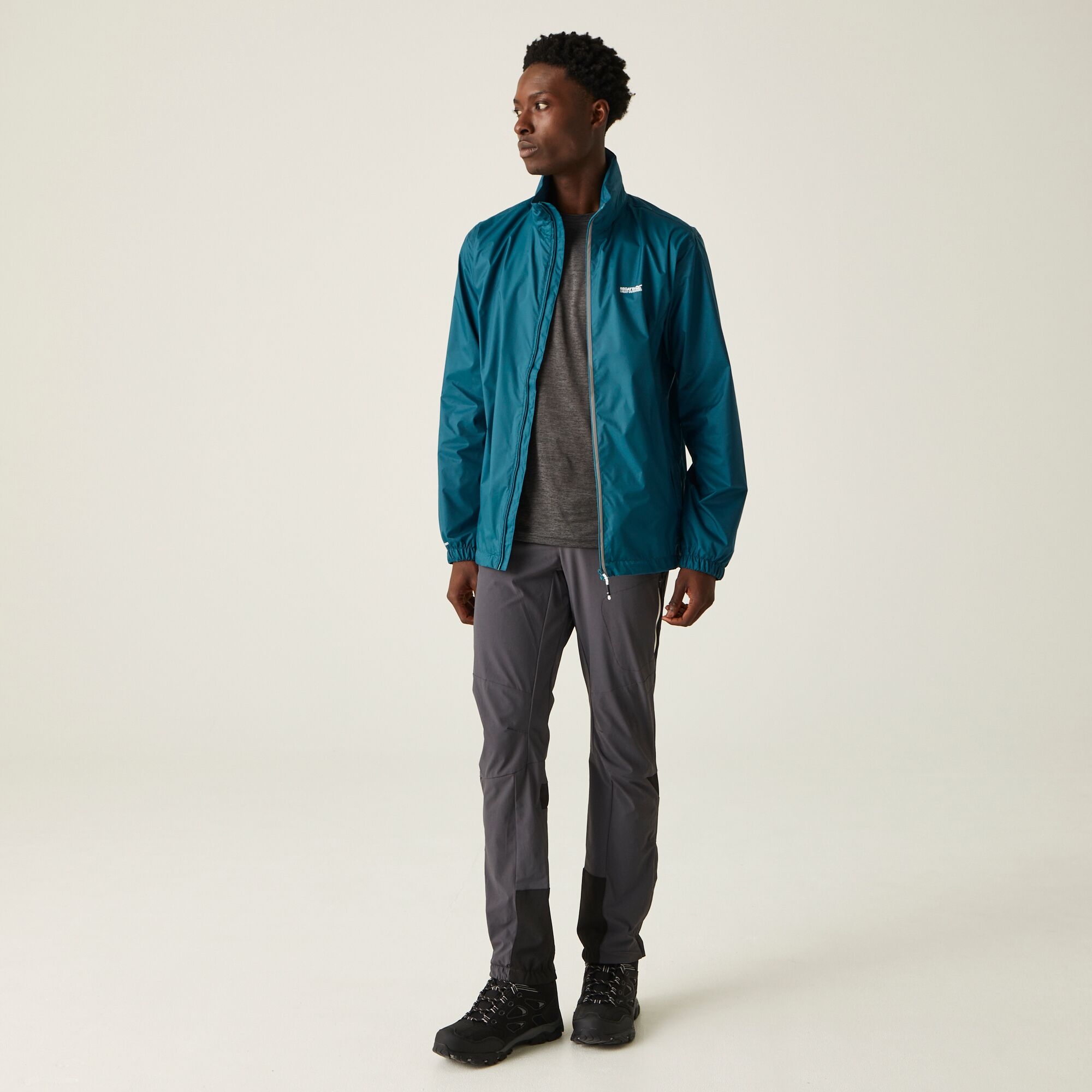Men's Lyle IV Waterproof Packaway Jacket | Moroccan Blue Citron Lime