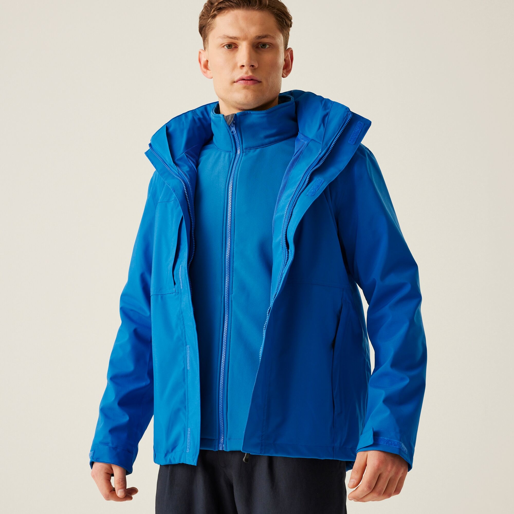 Men's Kingsley Waterproof Stretch 3 in 1 Jacket | Oxford Blue