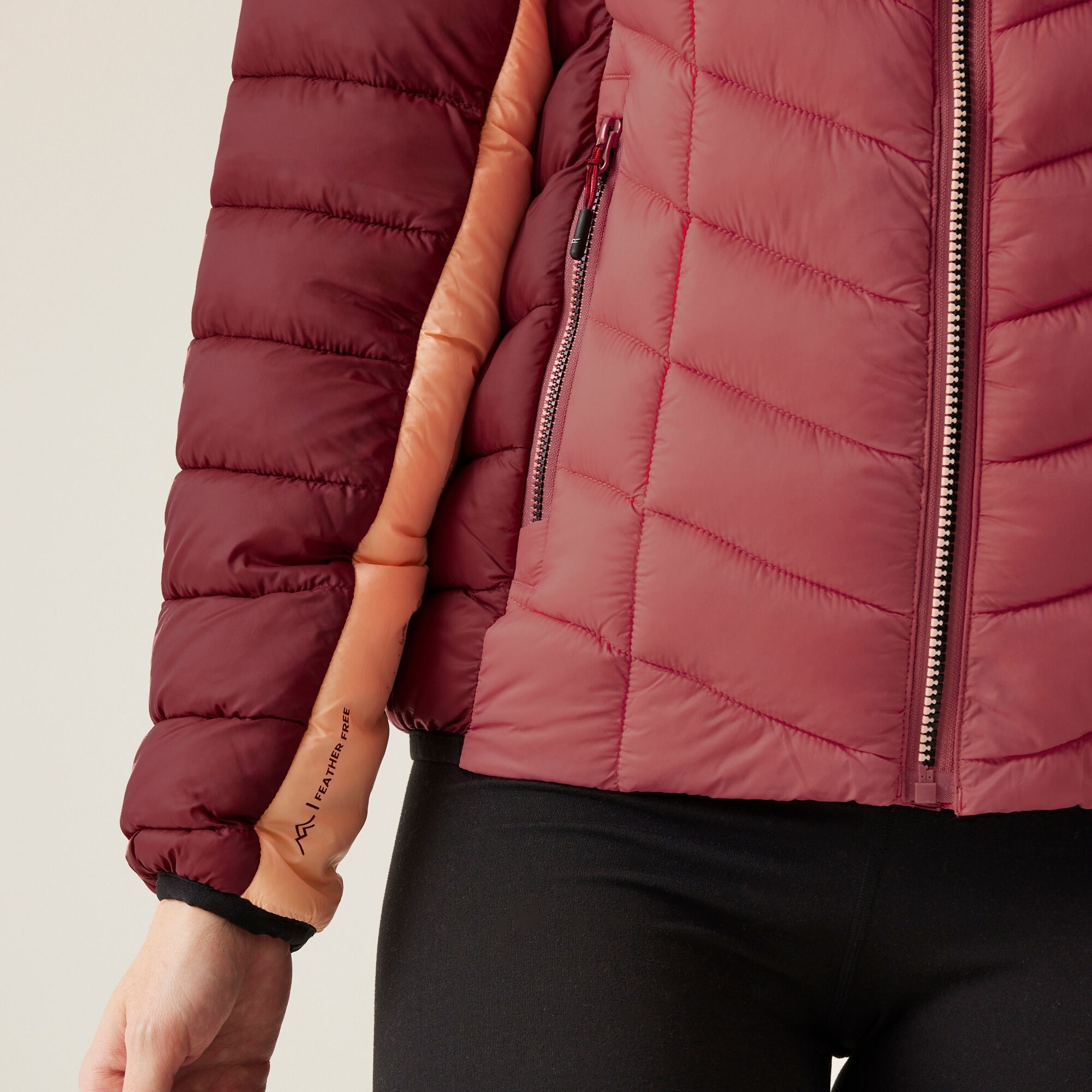 Women's Dalent Quilted Hooded Jacket | Rumba Red Mineral Red