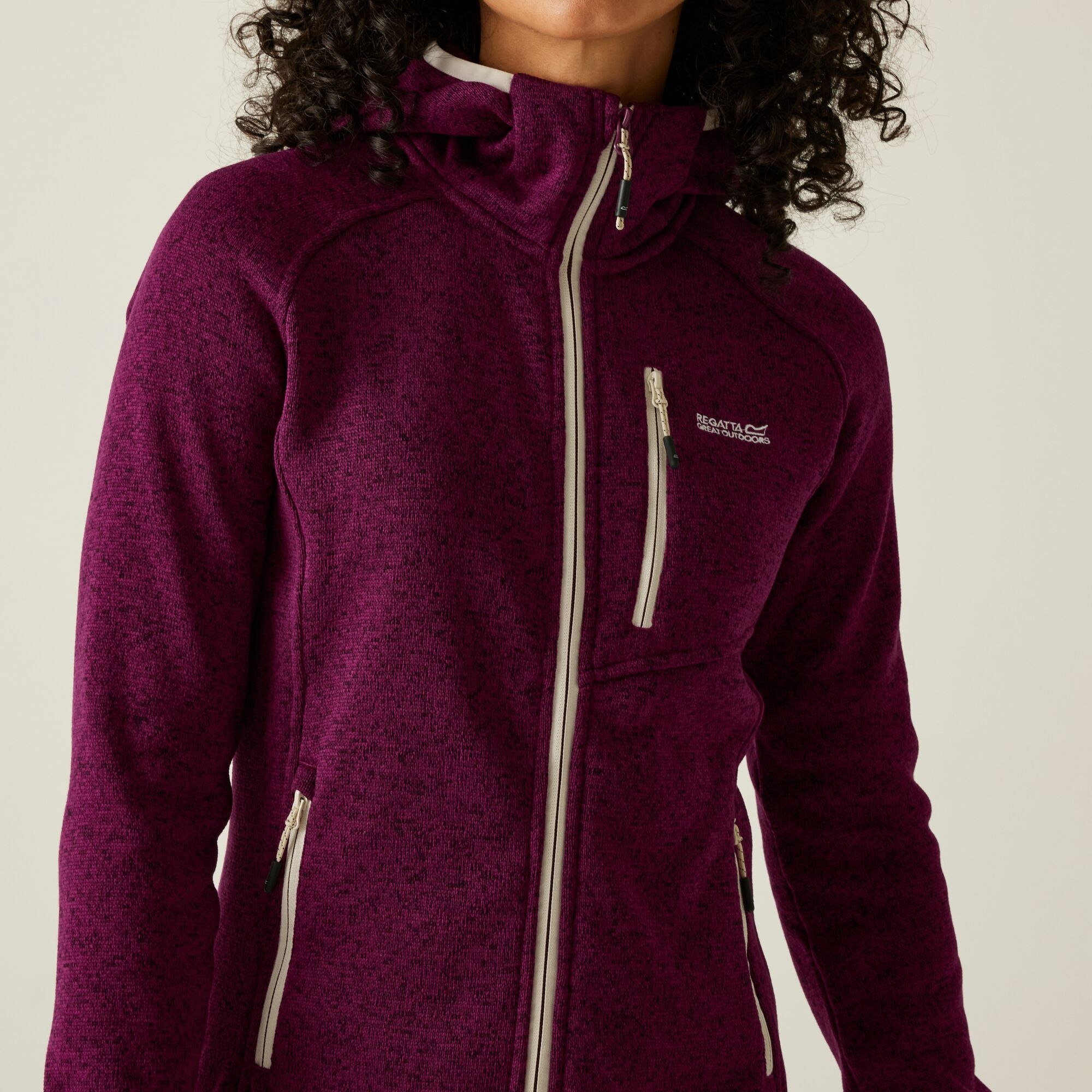 Women's Newhill II Hooded Fleece | Beaujolais Light Vanilla