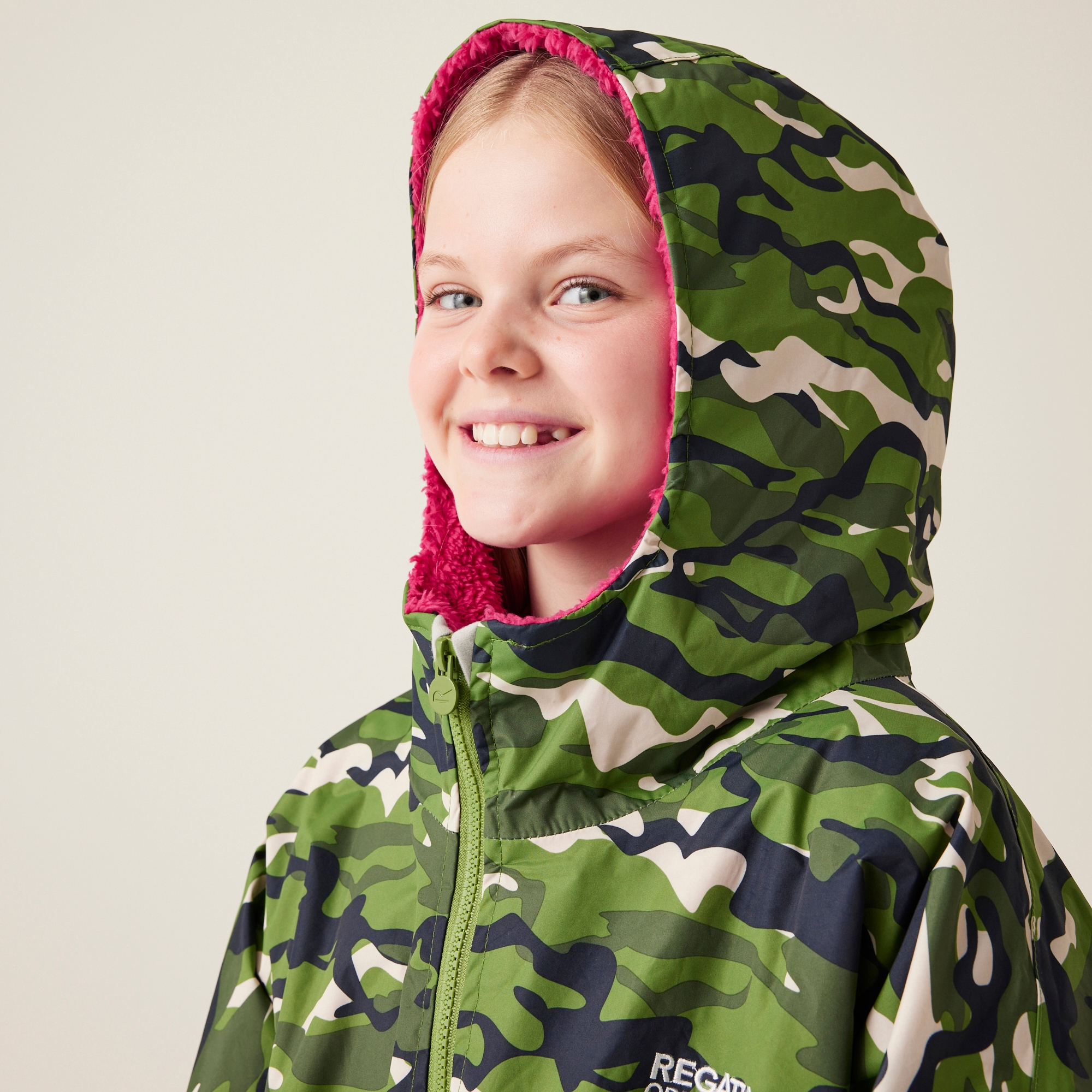 Junior Waterproof Changing Robe | Cactus Camouflage