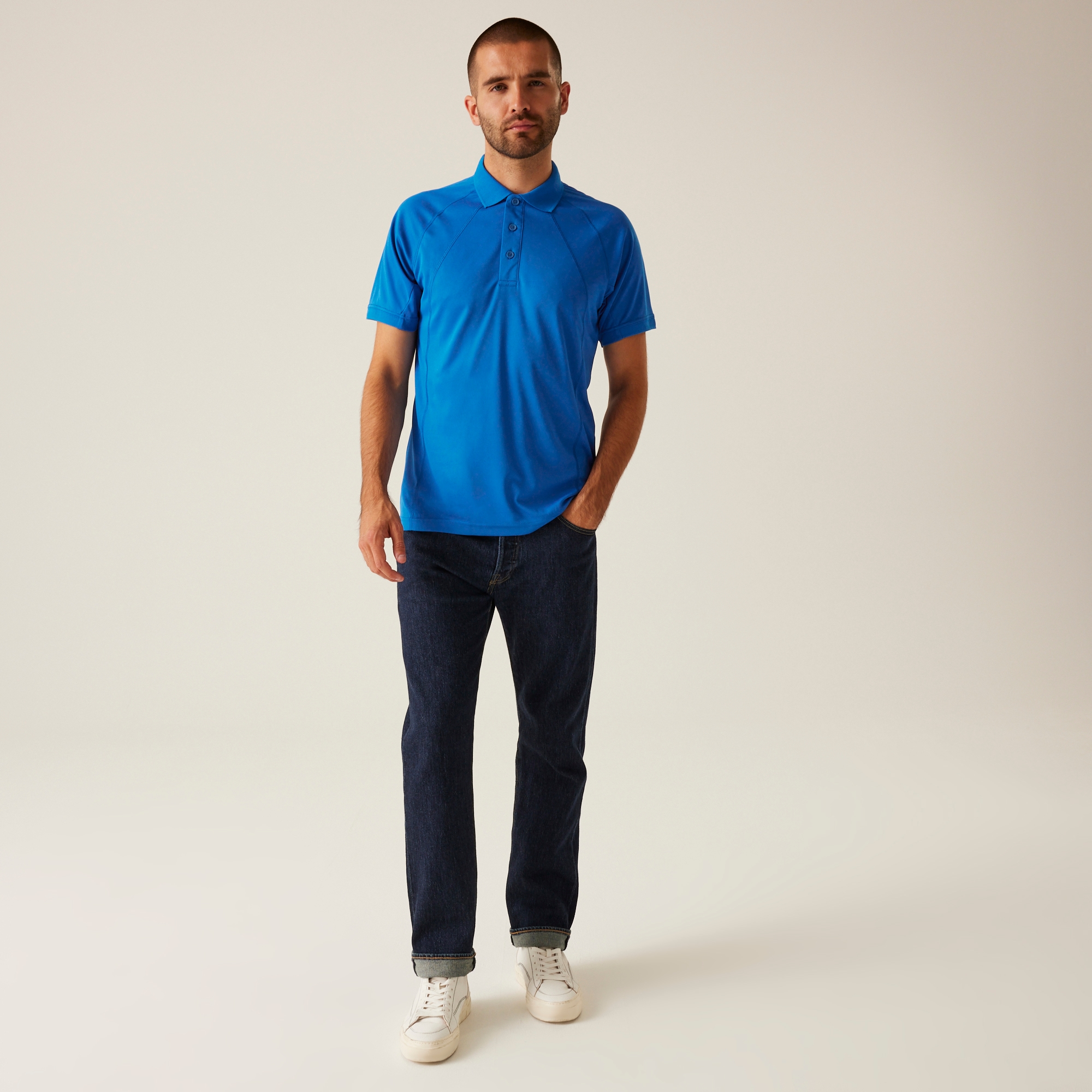 Men's Coolweave Wicking Polo Shirt | Oxford Blue