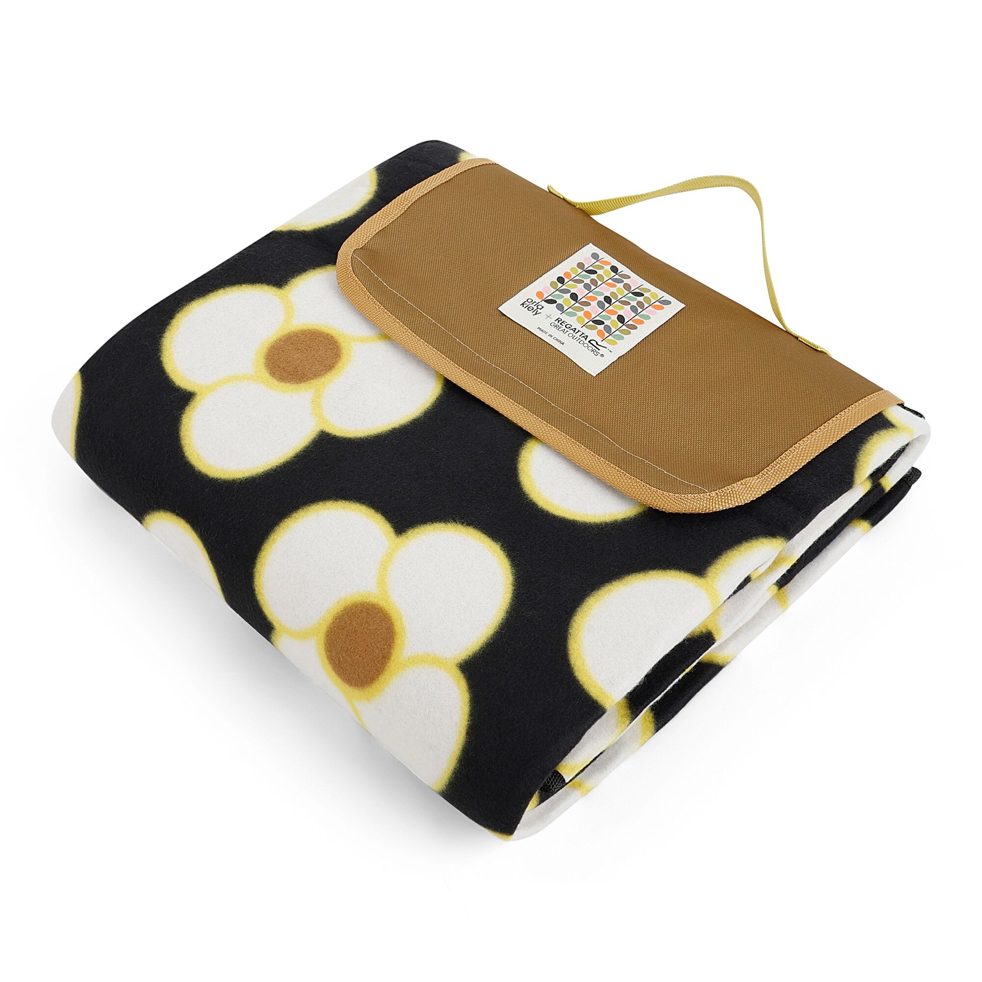 Orla Kiely Printed Picnic Blanket | Spinning Flower Navy