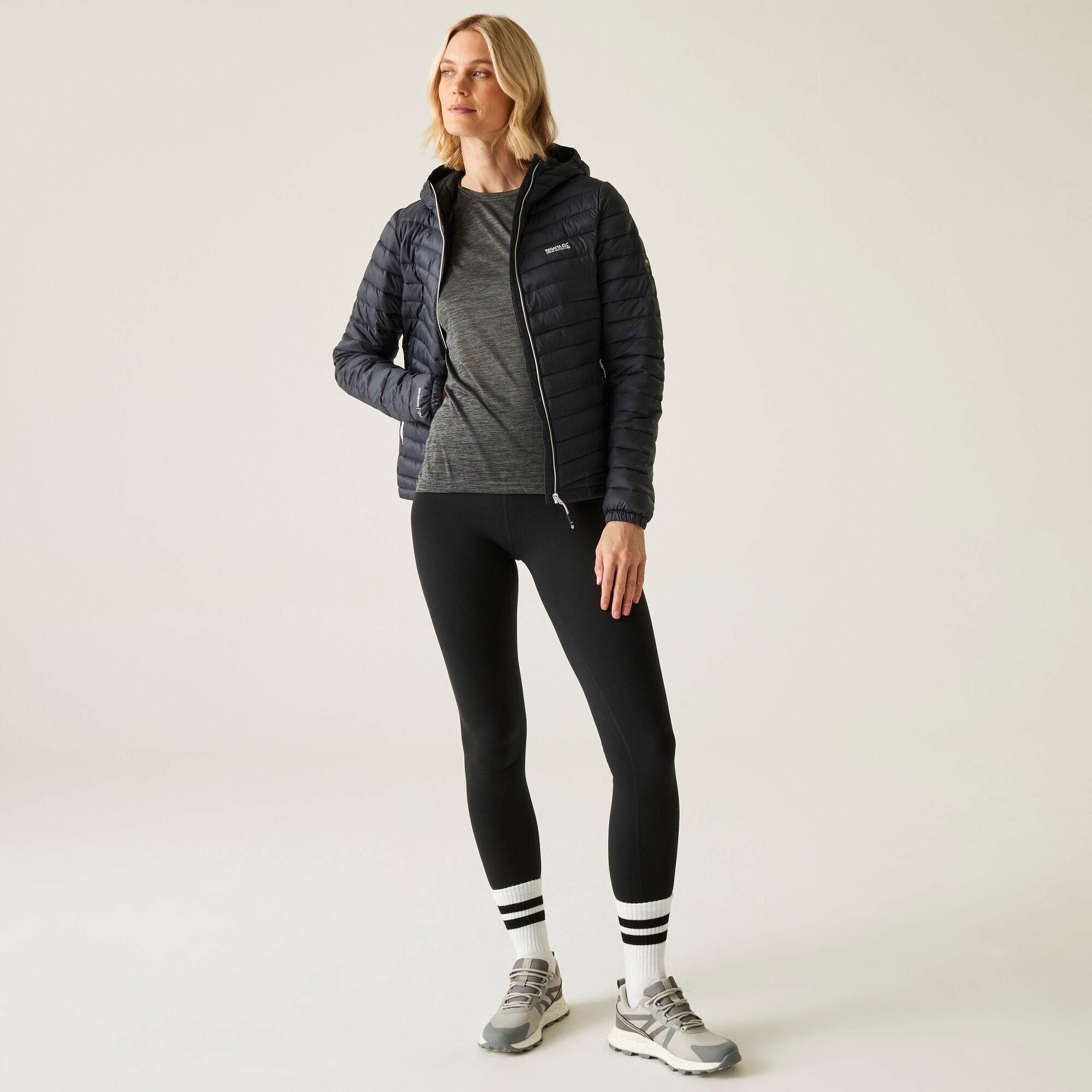 Women's Hurden Padded Jacket | Seal Grey Black