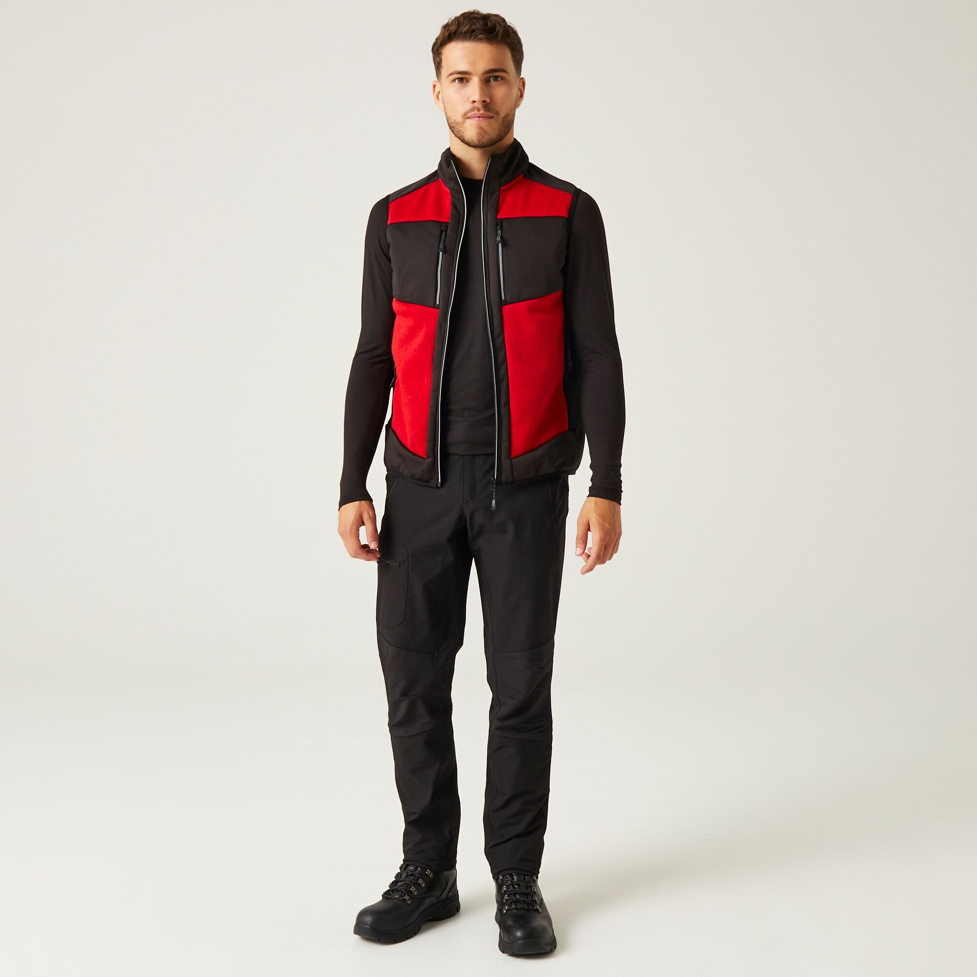 Men's E-Volve Stretch Bodywarmer | Classic Red Black