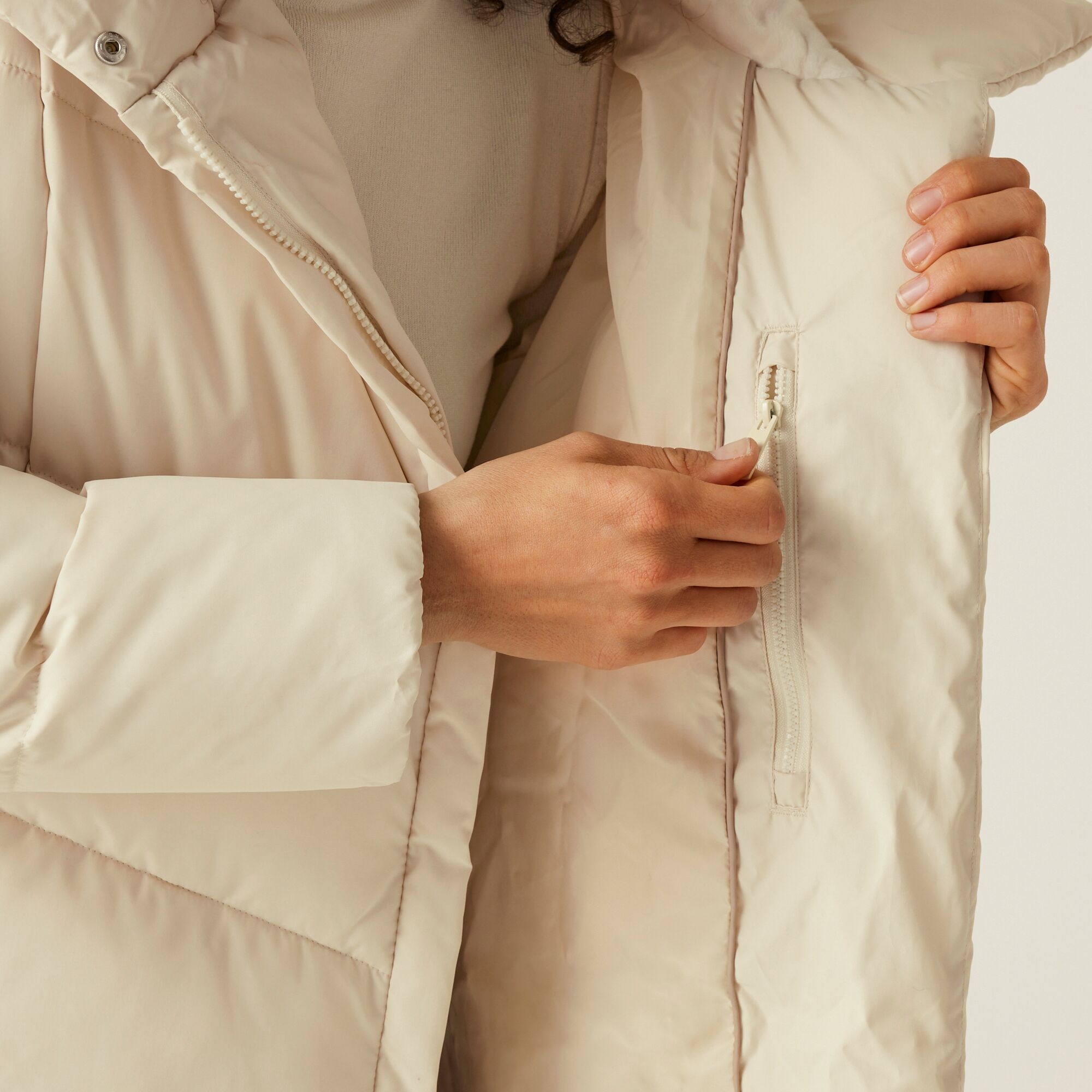 Women's Nurie Quilted Jacket | Light Vanilla