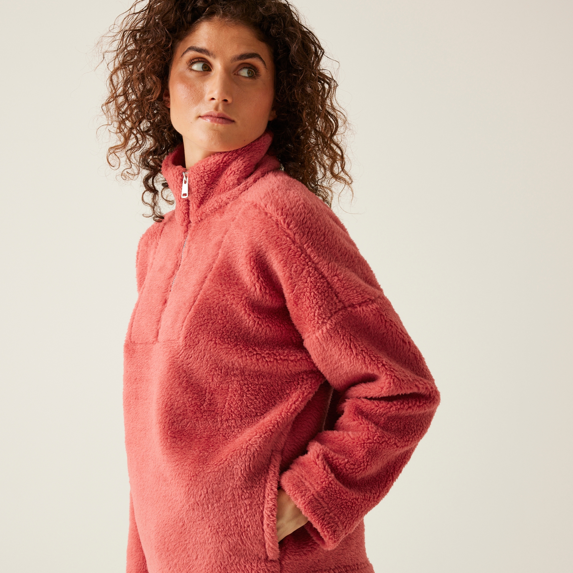 Women's Zeeke Fluffy Fleece | Mineral Red
