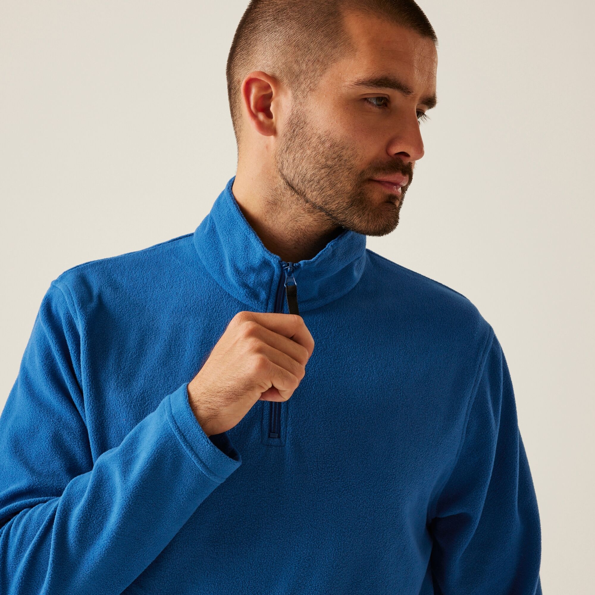 Men's Micro Lightweight Half Zip Fleece | Royal Blue