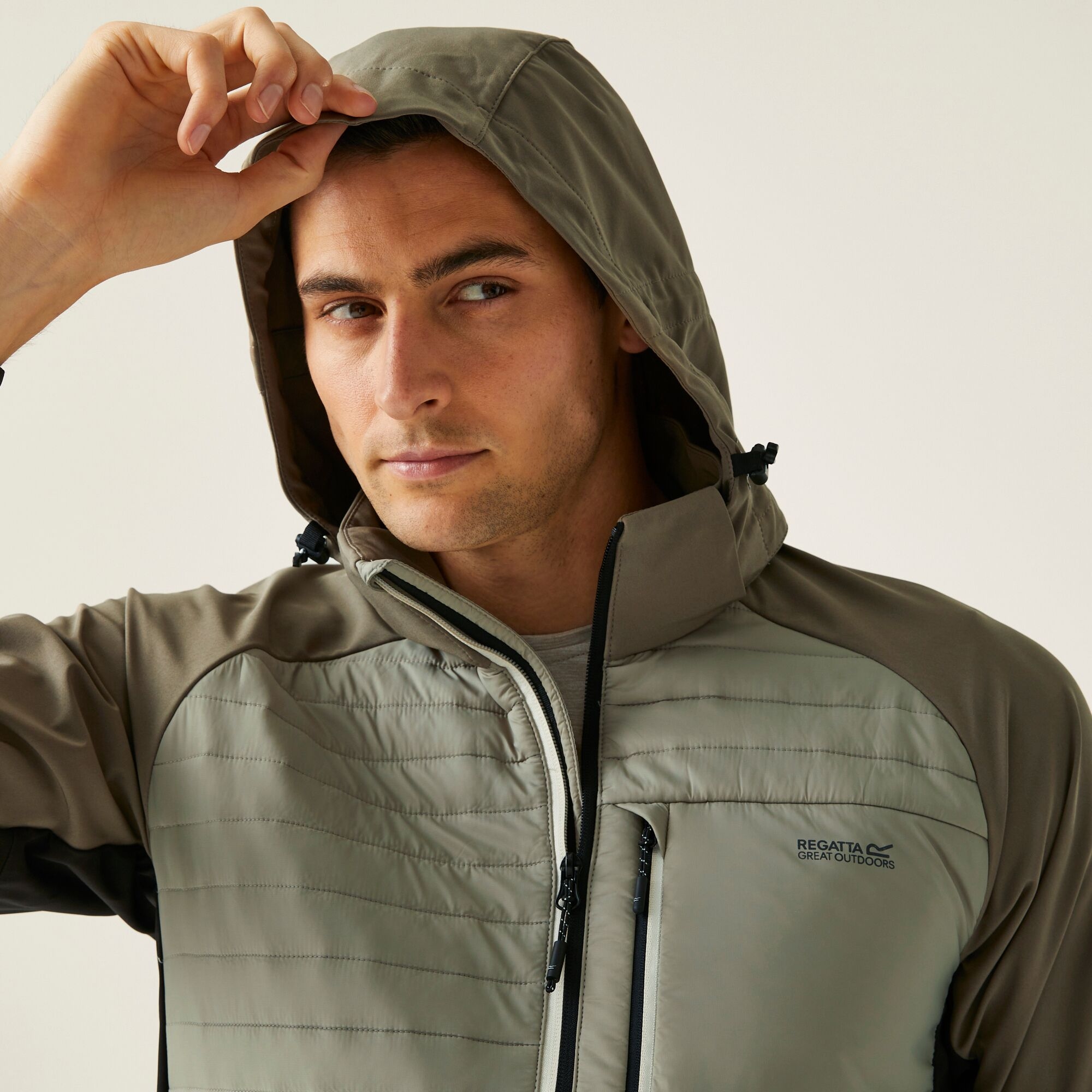 Men's Pro Hybrid II Jacket | Golden Sand Treetop Black