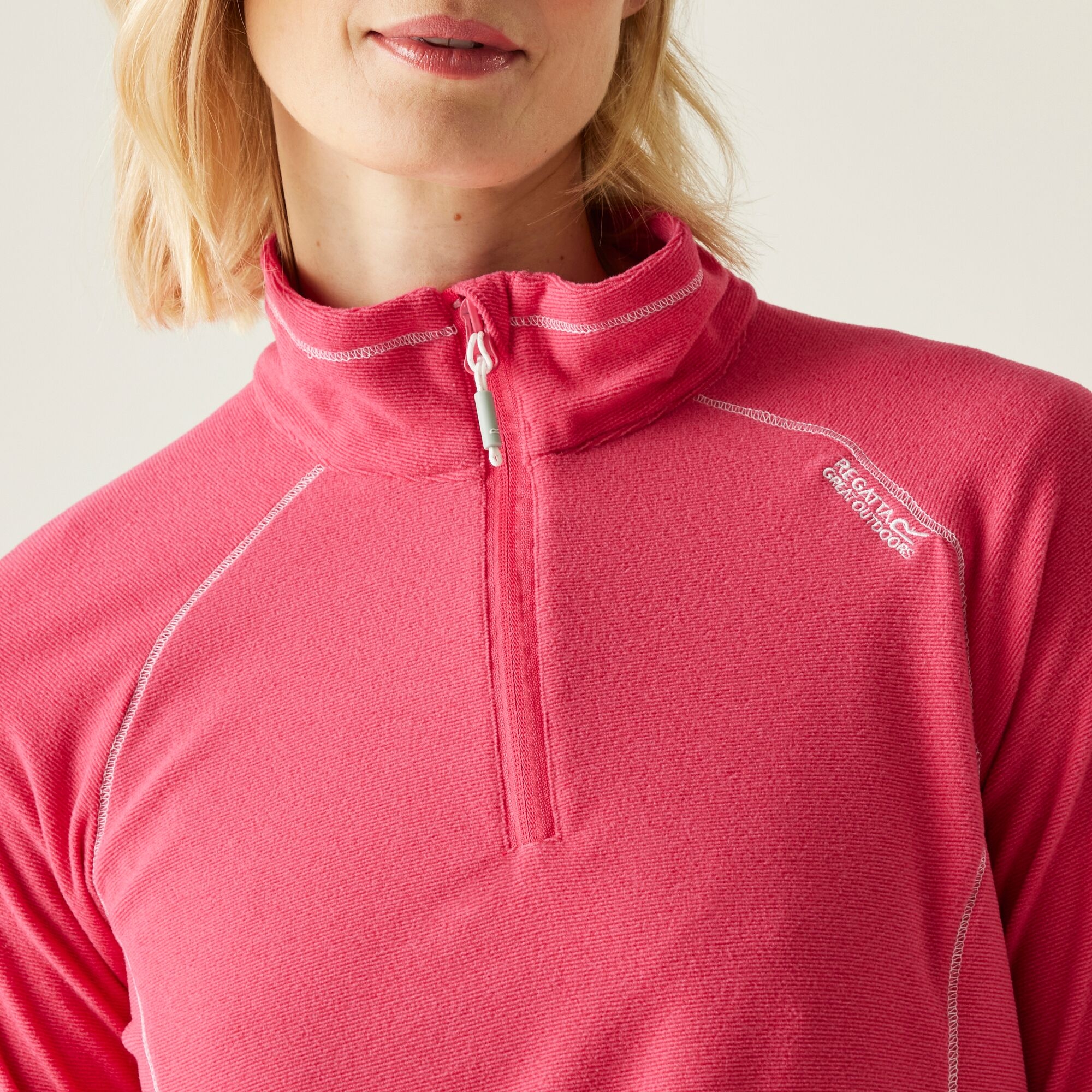 Women's Montes Lightweight Half-Zip Fleece | Pop Raspberry Ripple
