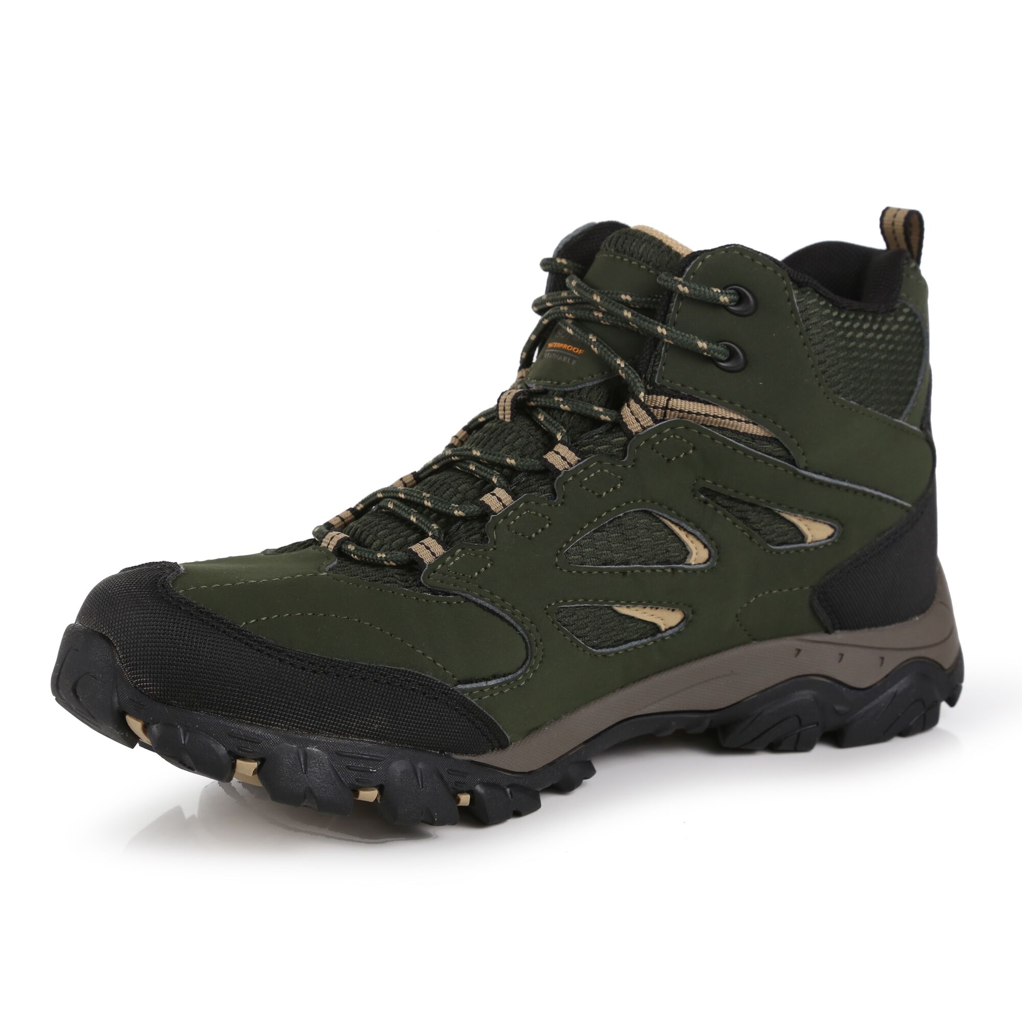 Men's Holcombe Waterproof Mid Walking Boots | Bayleaf Oat