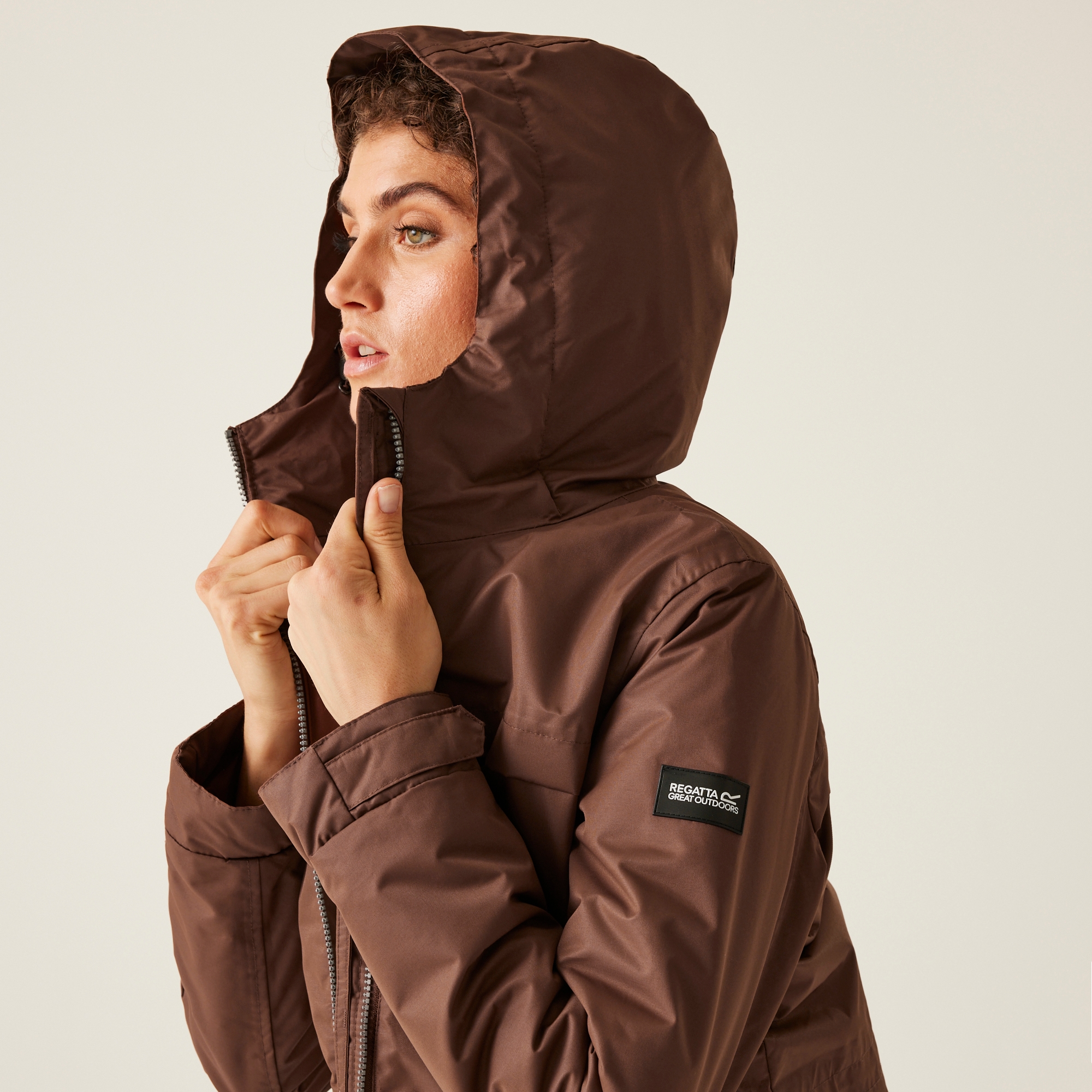 Women's Romine II Waterproof Parka Jacket | Dark Brown Black