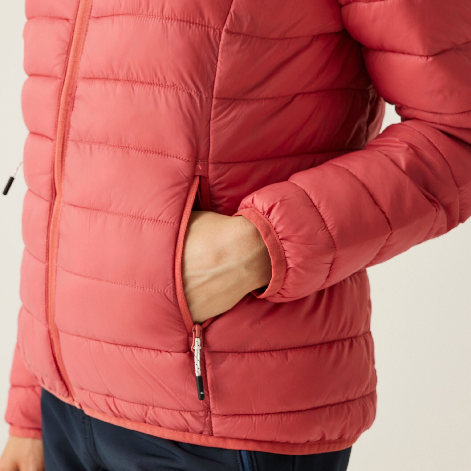 Women's Hooded Marizion Quilted Jacket | Mineral Red