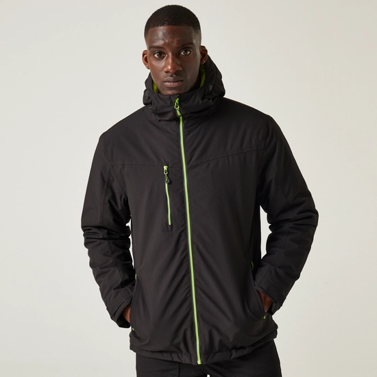Men's Navigate Insulated Jacket | Black Seal Grey