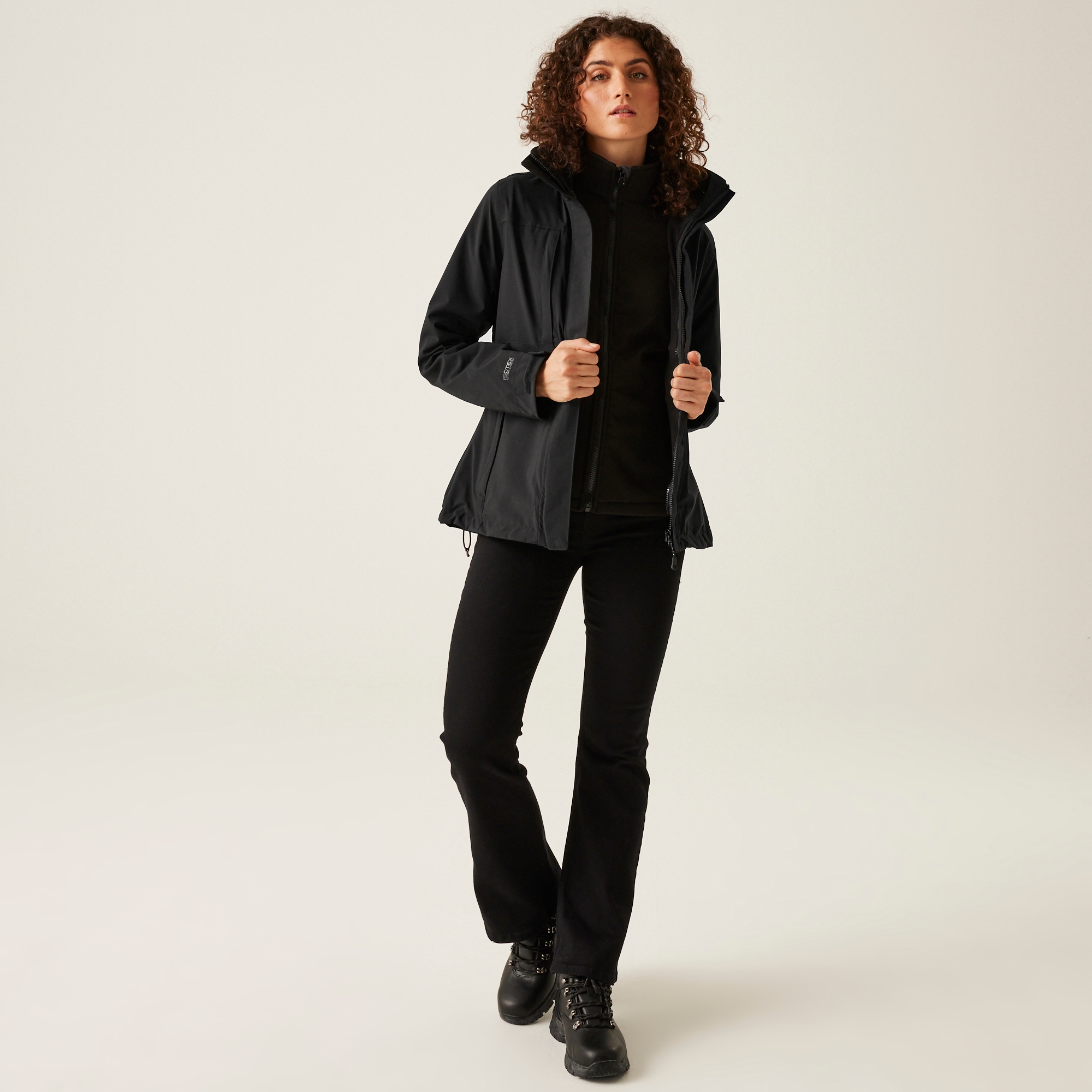 Women's Kingsley Waterproof Stretch 3 in 1 Jacket | Black
