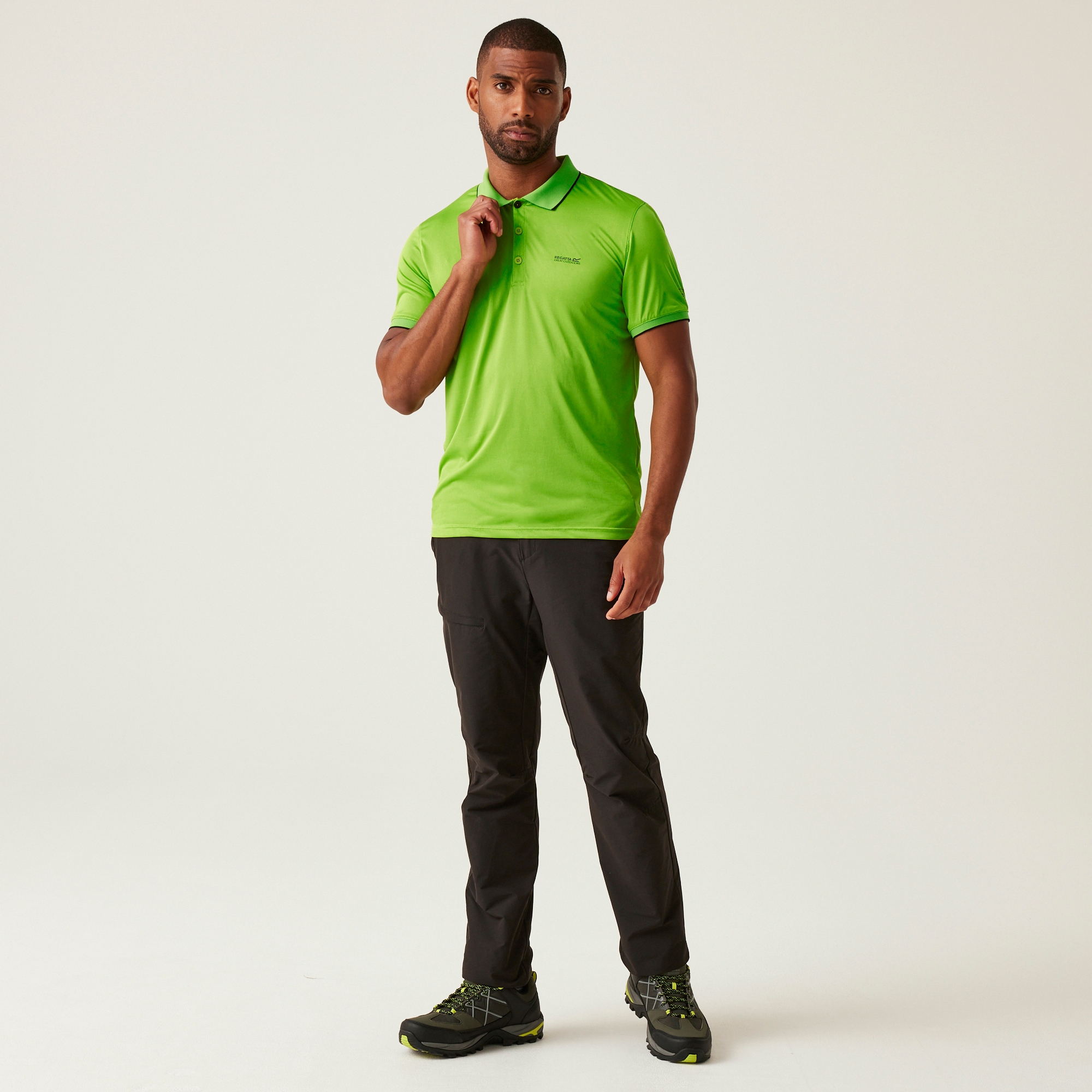 Men's Remex II Jersey Polo Shirt | Grenoble Green Solid