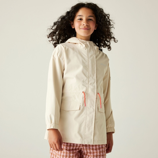 Kids' Ballina Waterpoof Jacket | Light Vanilla Peach Bloomn White Stripe