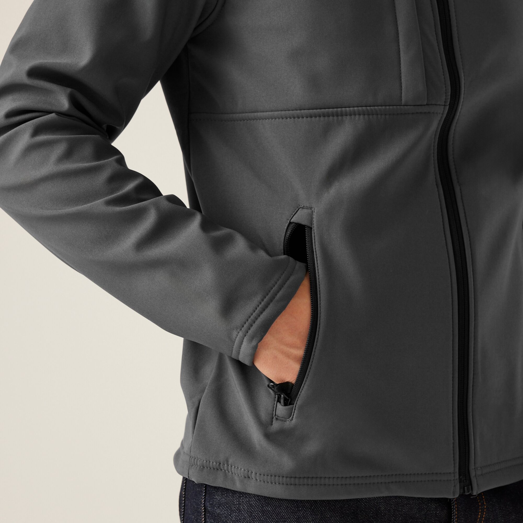 Men's Octagon II Printable 3 Layer Membrane Softshell Jacket | Seal Grey Black