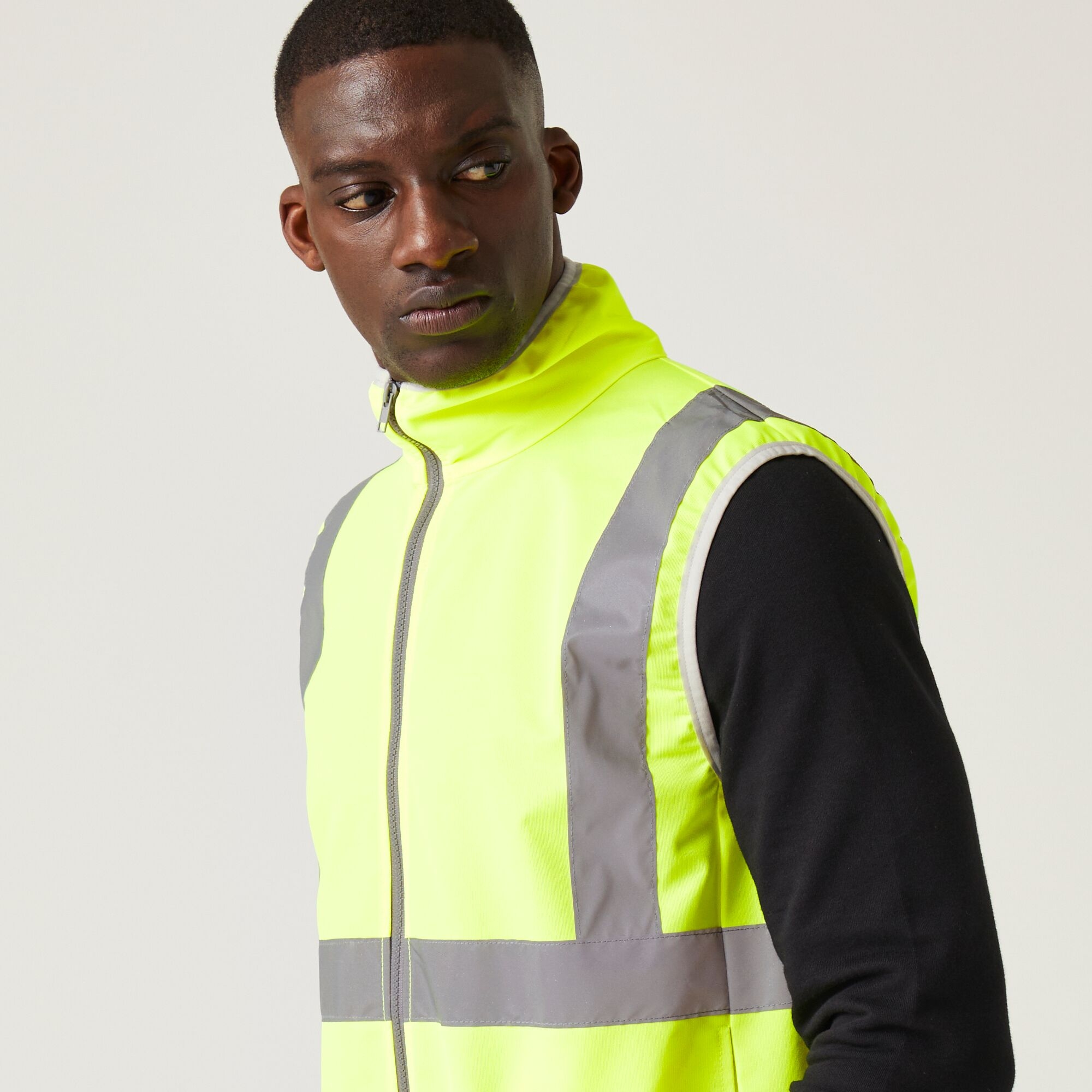 Men's Pro HI-VIS Full Zip Gilet | Yellow