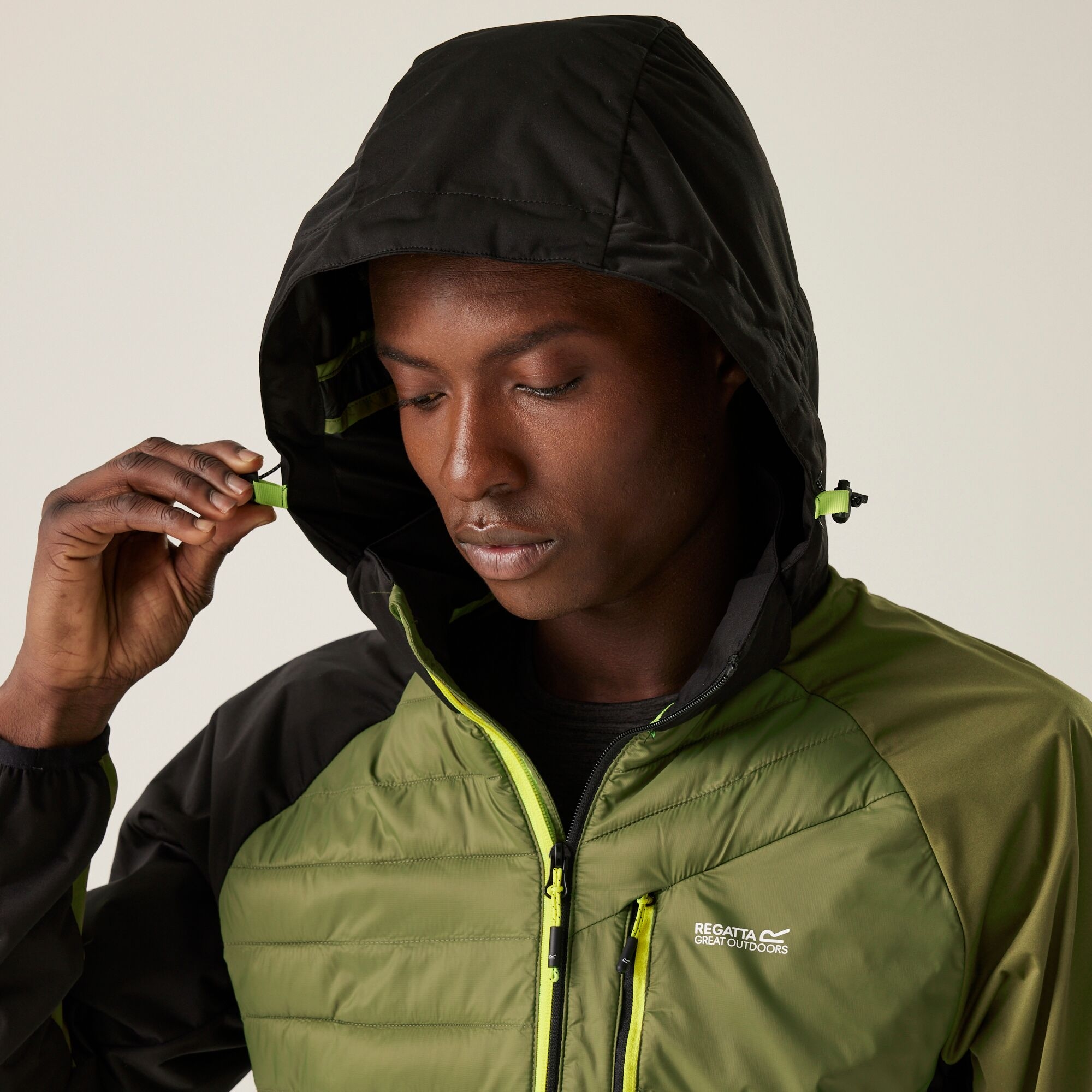 Men's Pro Hybrid Jacket | Nephrite Green Black