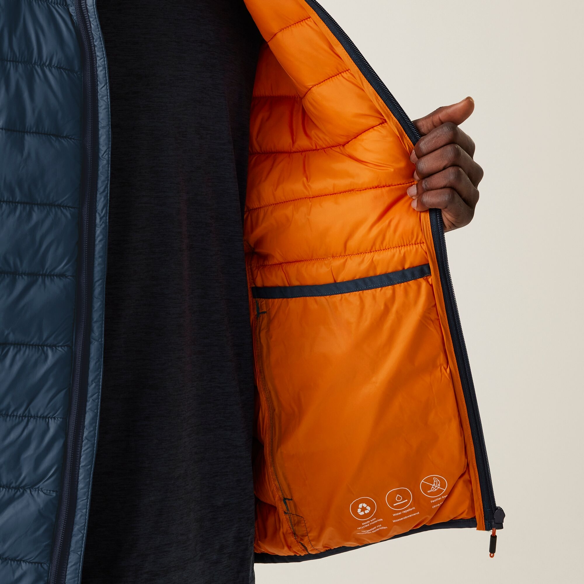 Men's Marizion Padded Jacket | Moonlight Denin Fox