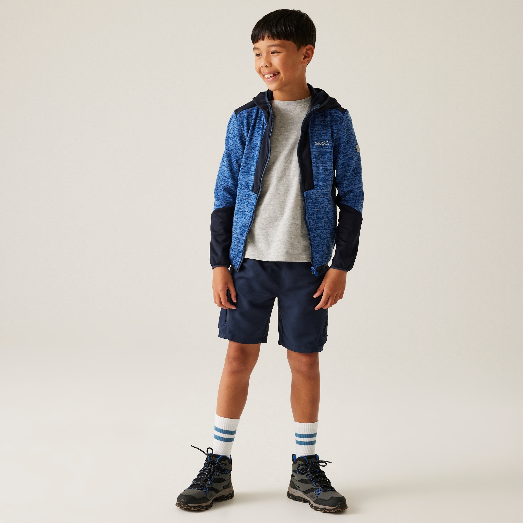 Kids' Dissolver X Full Zip Fleece | Olympian Blue Navy