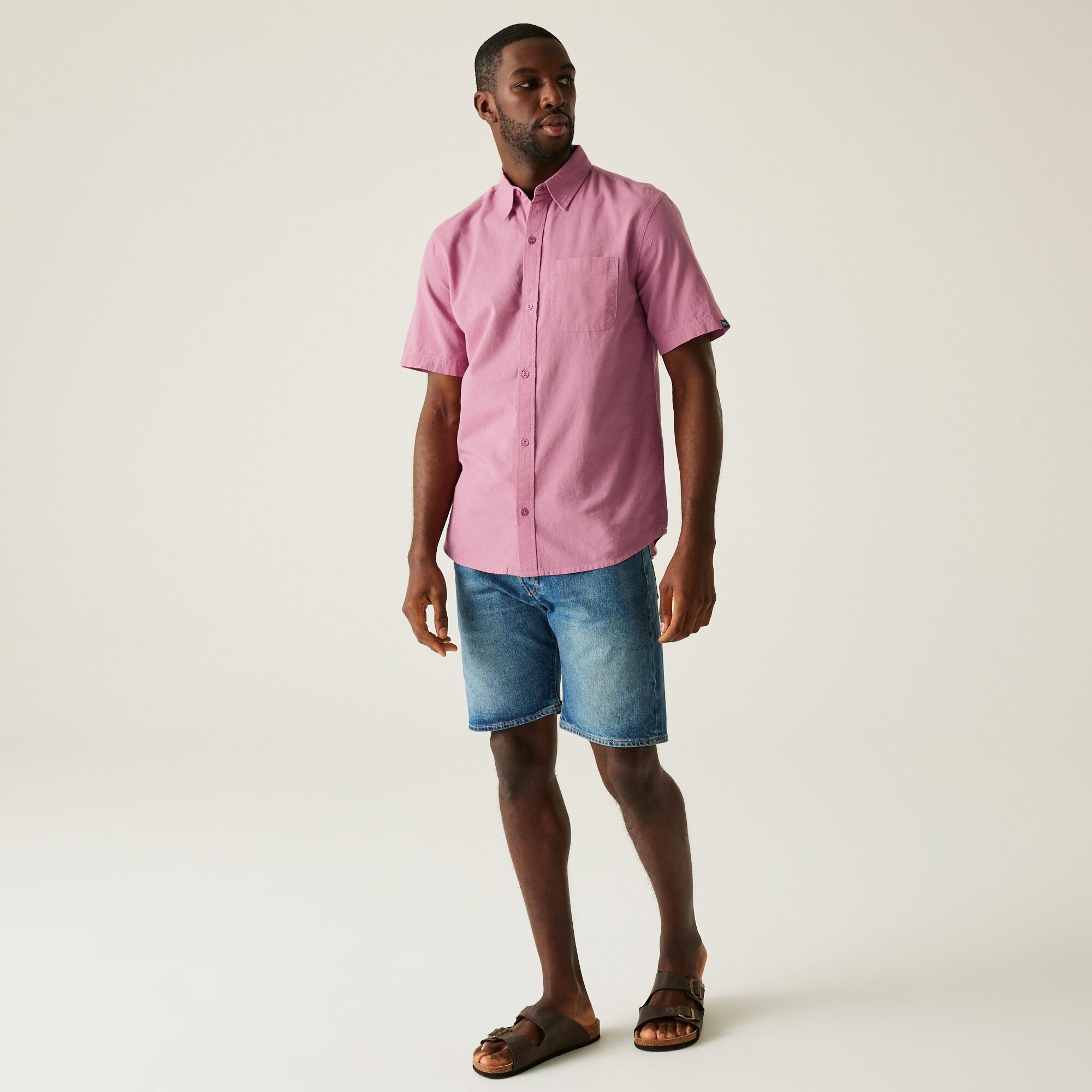 Men's Loran Short Sleeve Shirt | Lilas