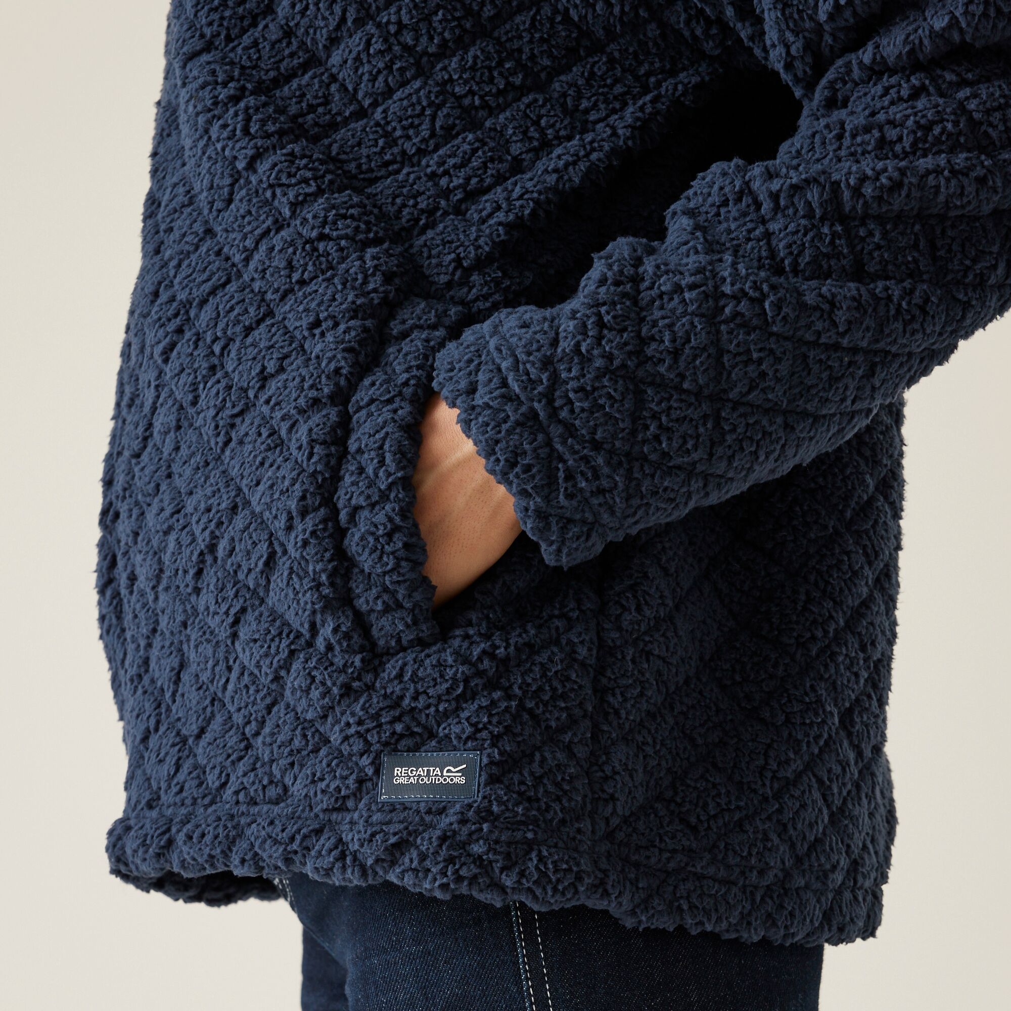 Women's Apphia Full Zip Fluffy Fleece | Navy