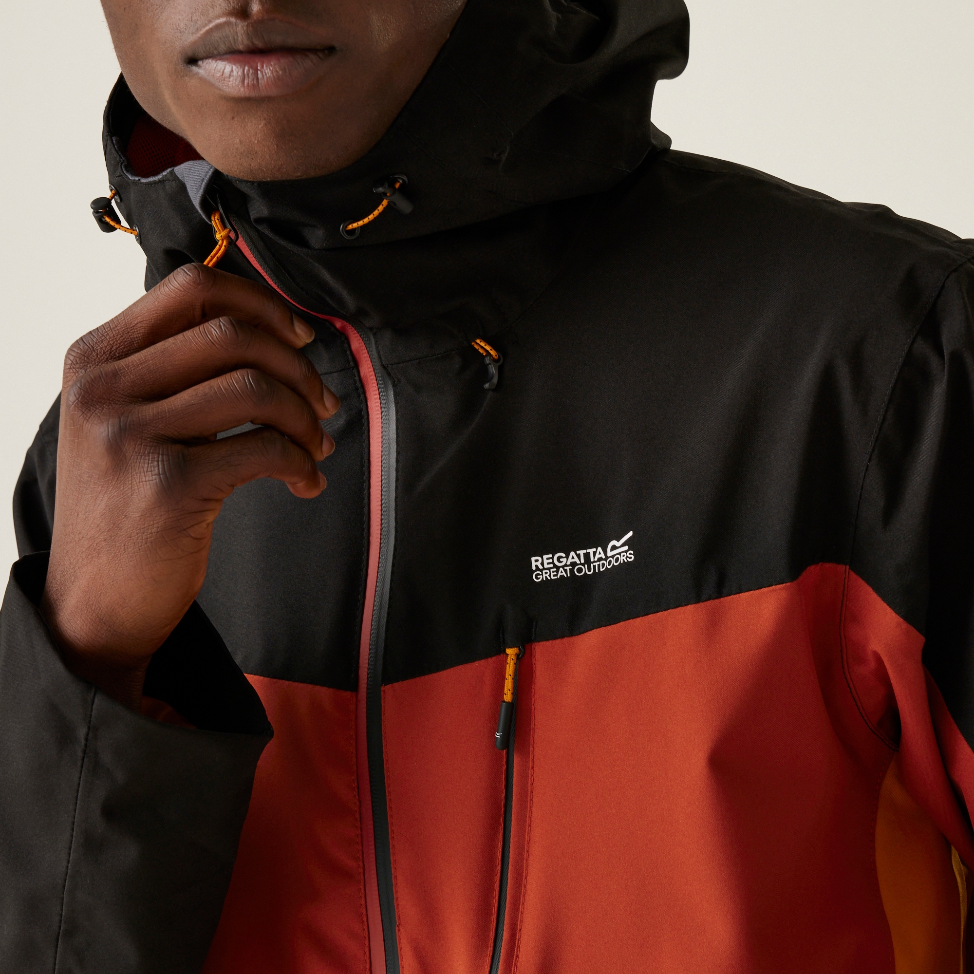 Men's Birchdale Waterproof Jacket | Red Ochre Black