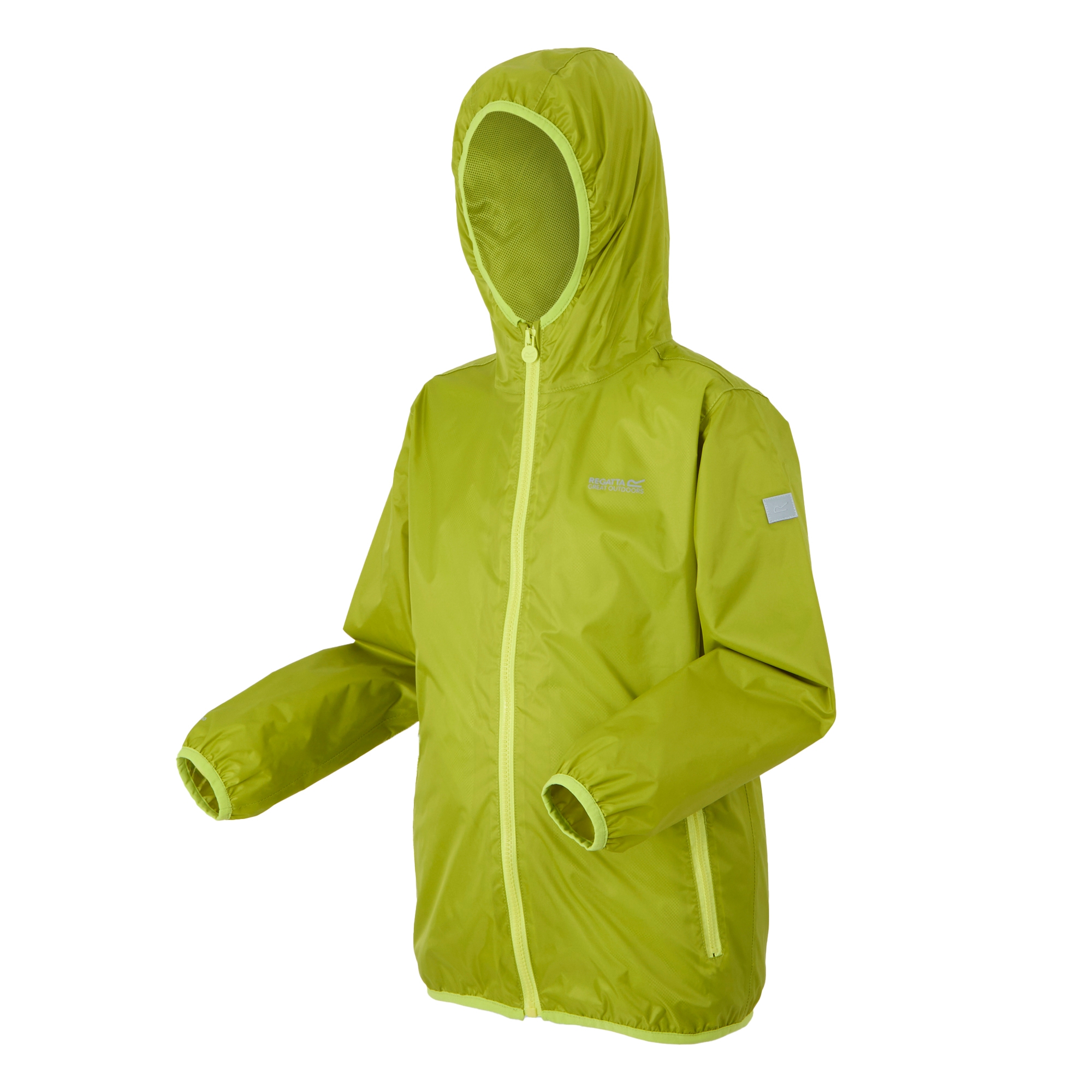 Kids' Lever II Waterproof Packaway Jacket | Grenoble Green Wild Lime
