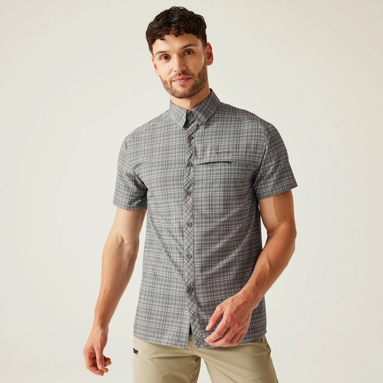 Men's Insect-Repellent Packaway Short Sleeve Shirt | Moonlight Denim