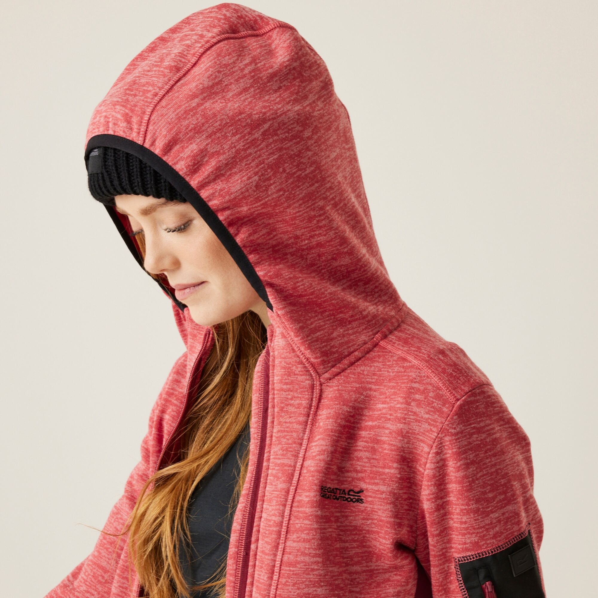 Women's Kemilia Full Zip Fleece | Mineral Red Rumba Red