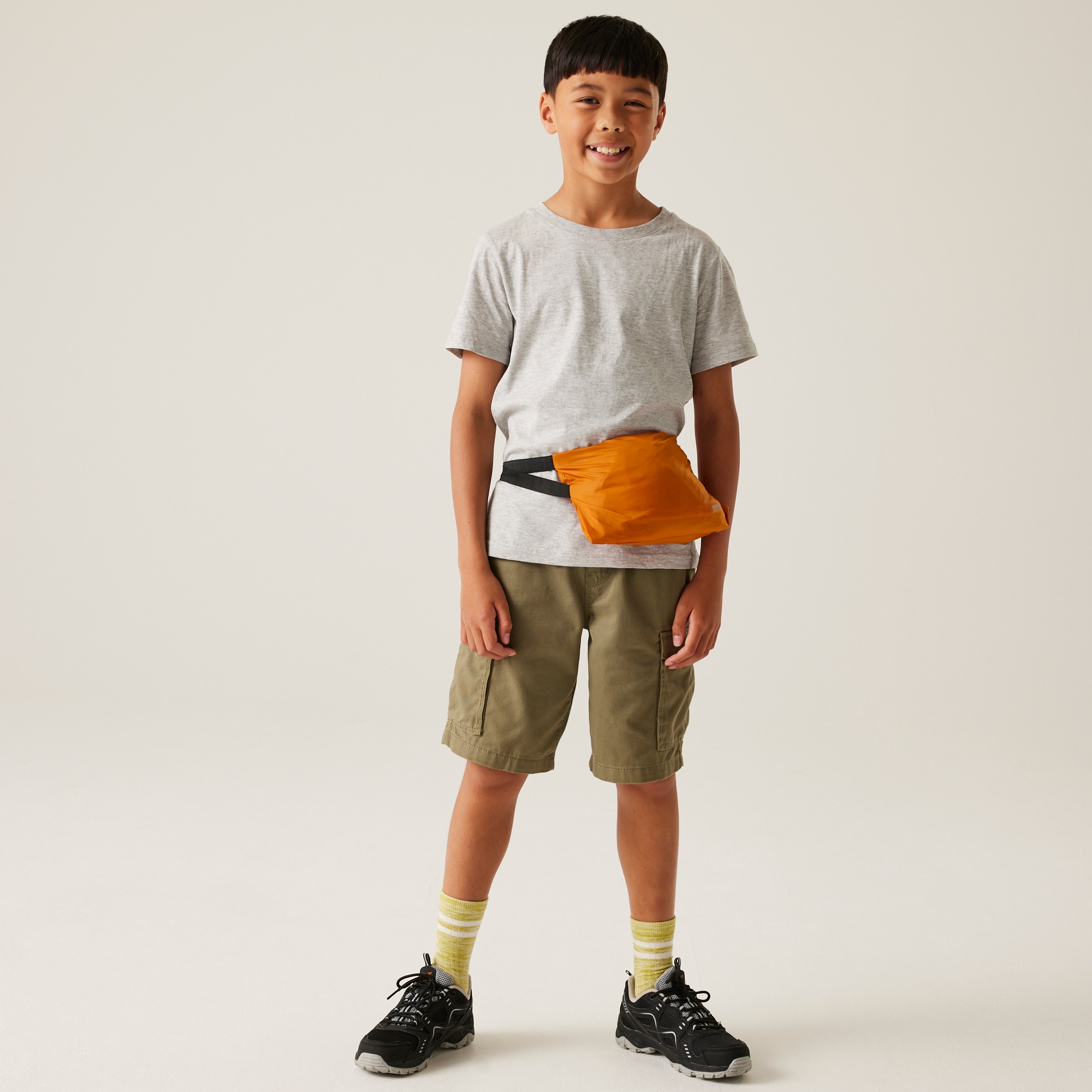 Kids' Lever II Waterproof Packaway Jacket | Fox Bright Marigold