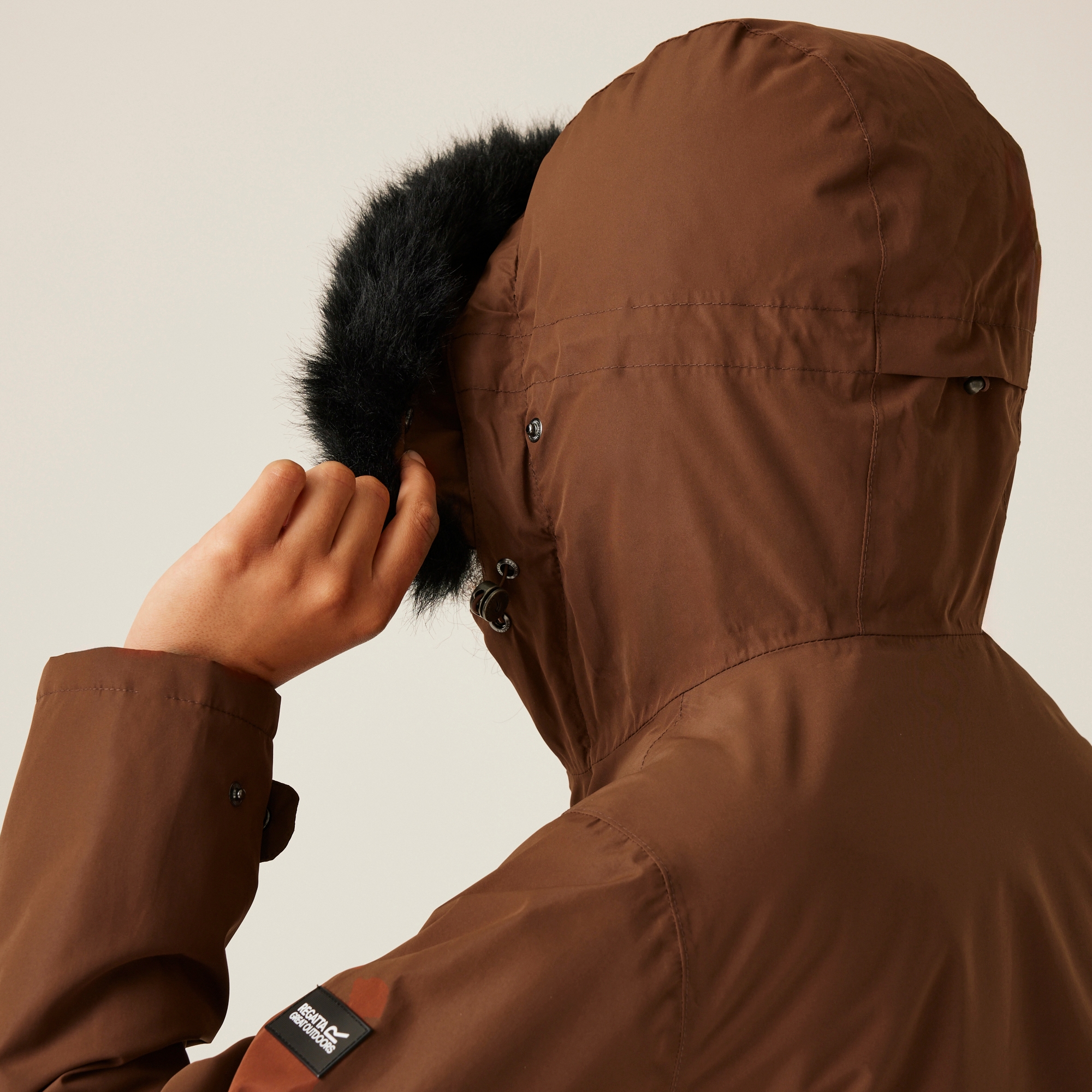 Women's Sabinka II Fur Trim Parka Jacket | Dark Brown