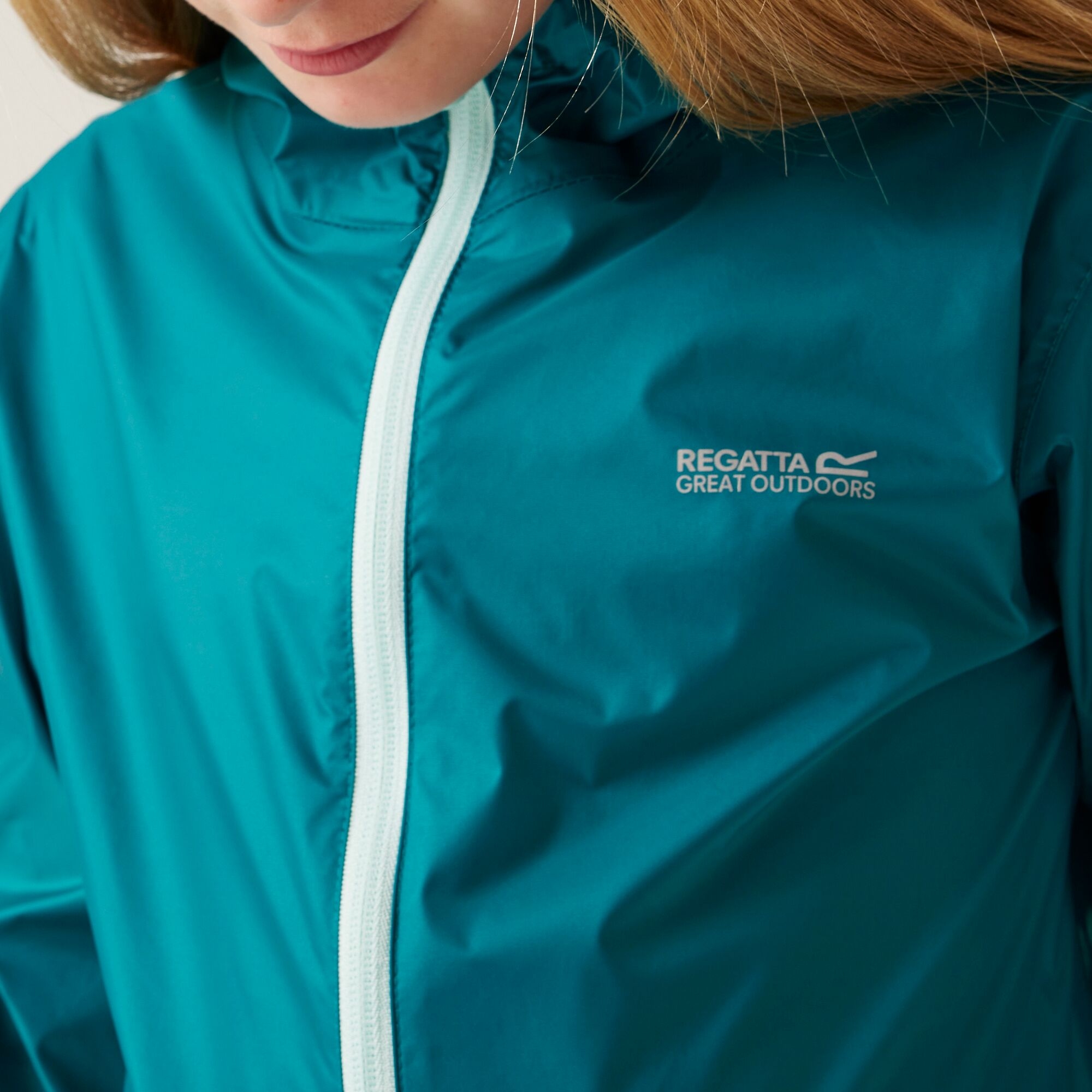 Kids' Pack It Waterproof Packaway Jacket | Exotic Plume Icy Morn