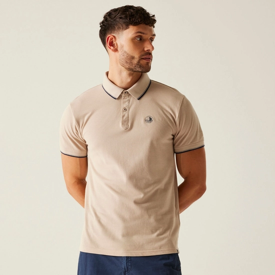 Men's Tadeo II Polo Shirt | Navy Poppy Red Tipping