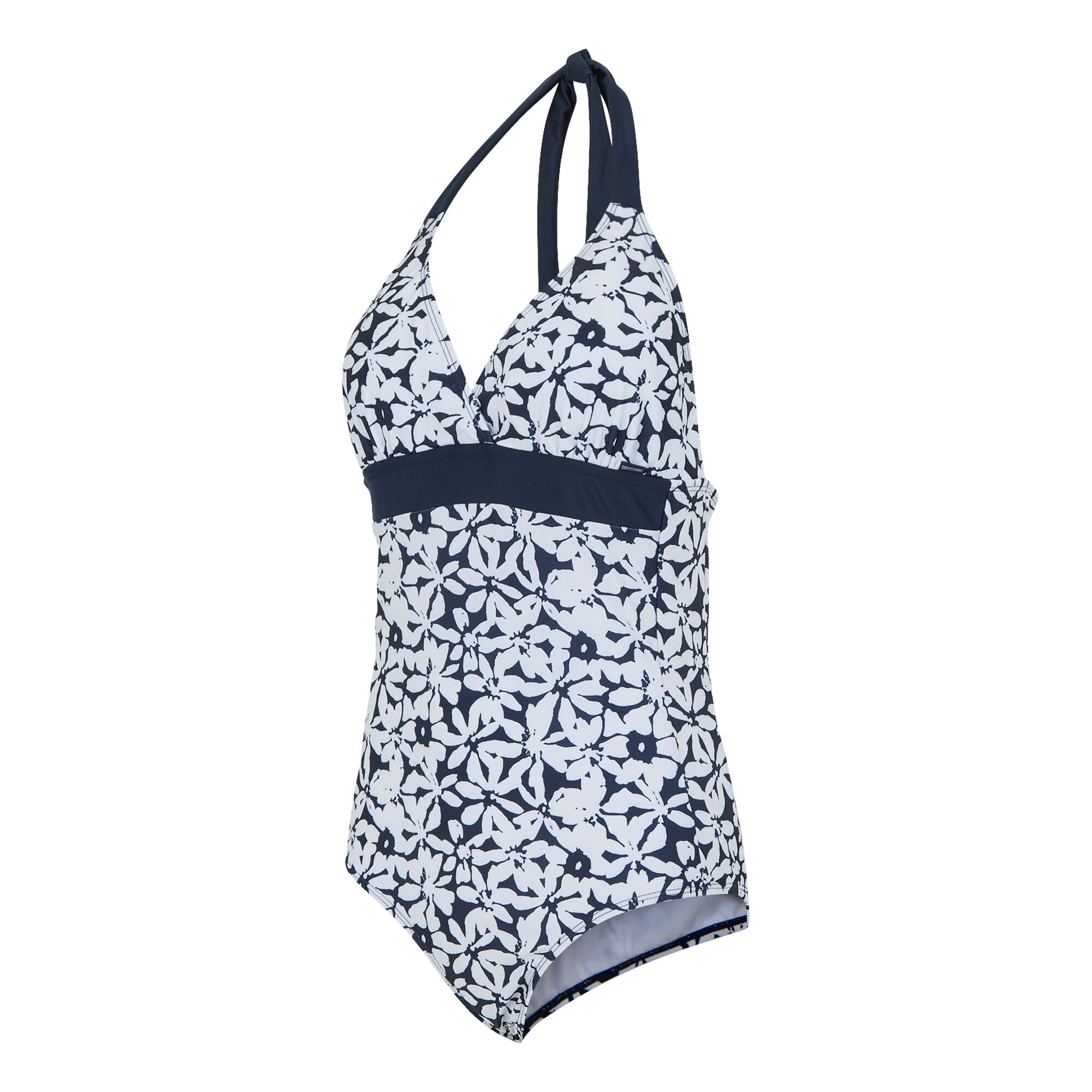 Women's Flavia II Swimsuit | Navy White Large Floral